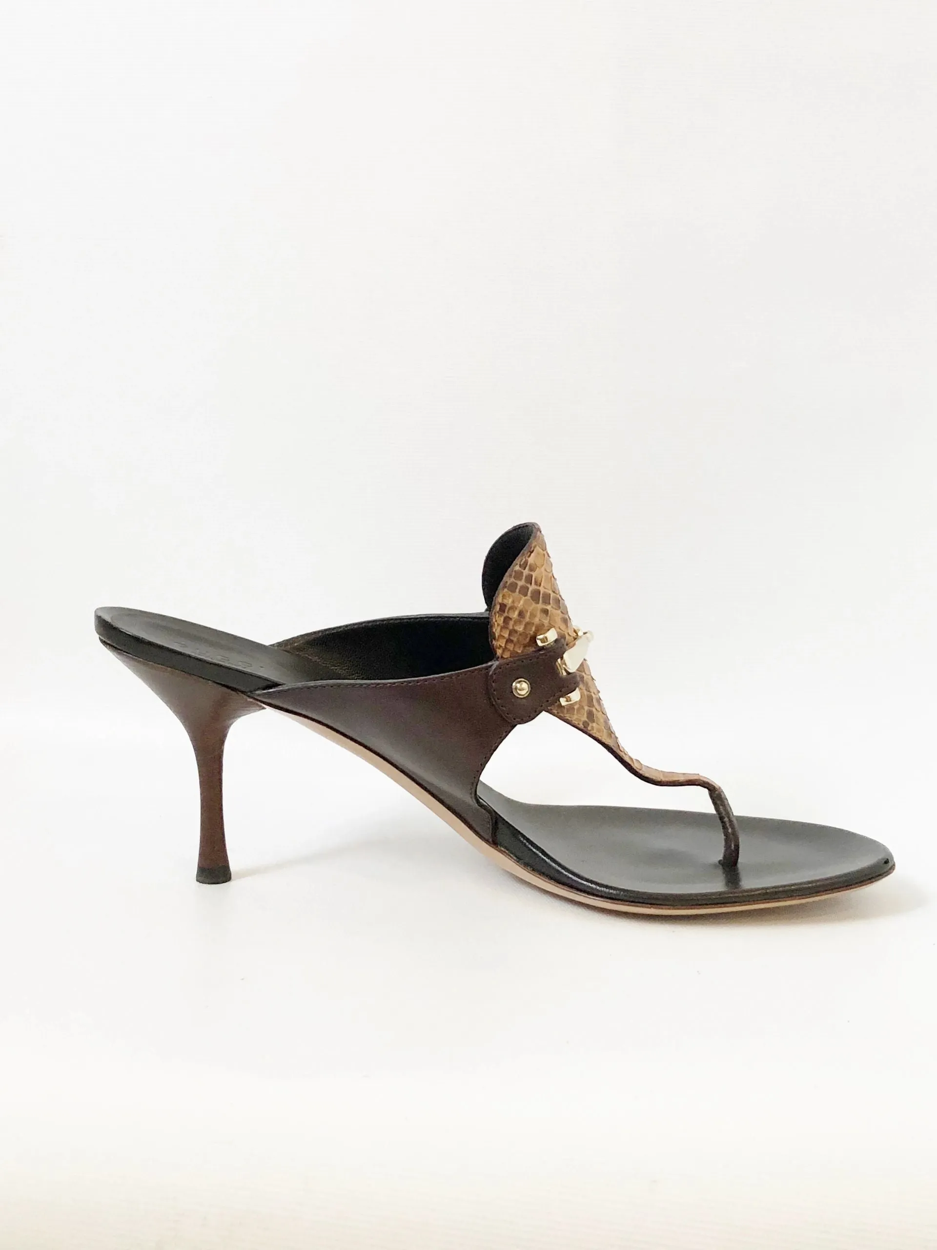 Gucci Python Thong Size 41 It (11 Us)
