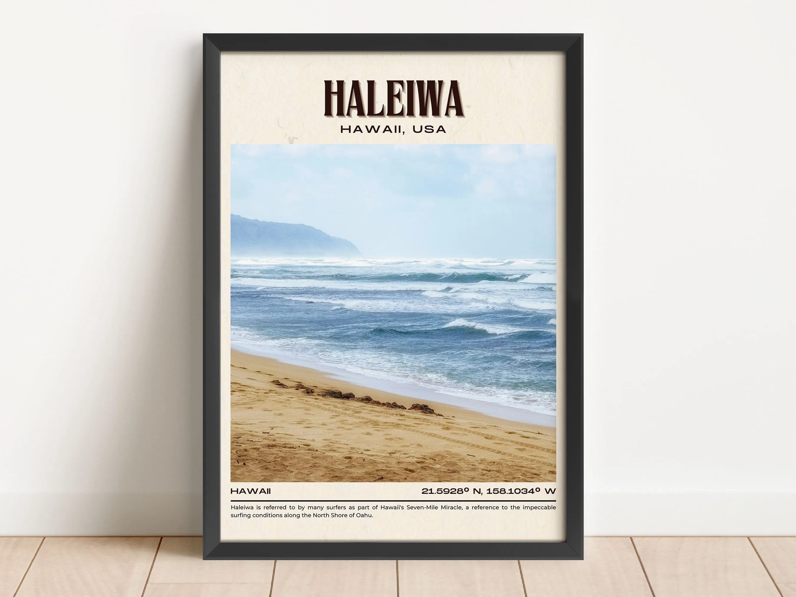 Haleiwa Vintage Wall Art, Hawaii, USA