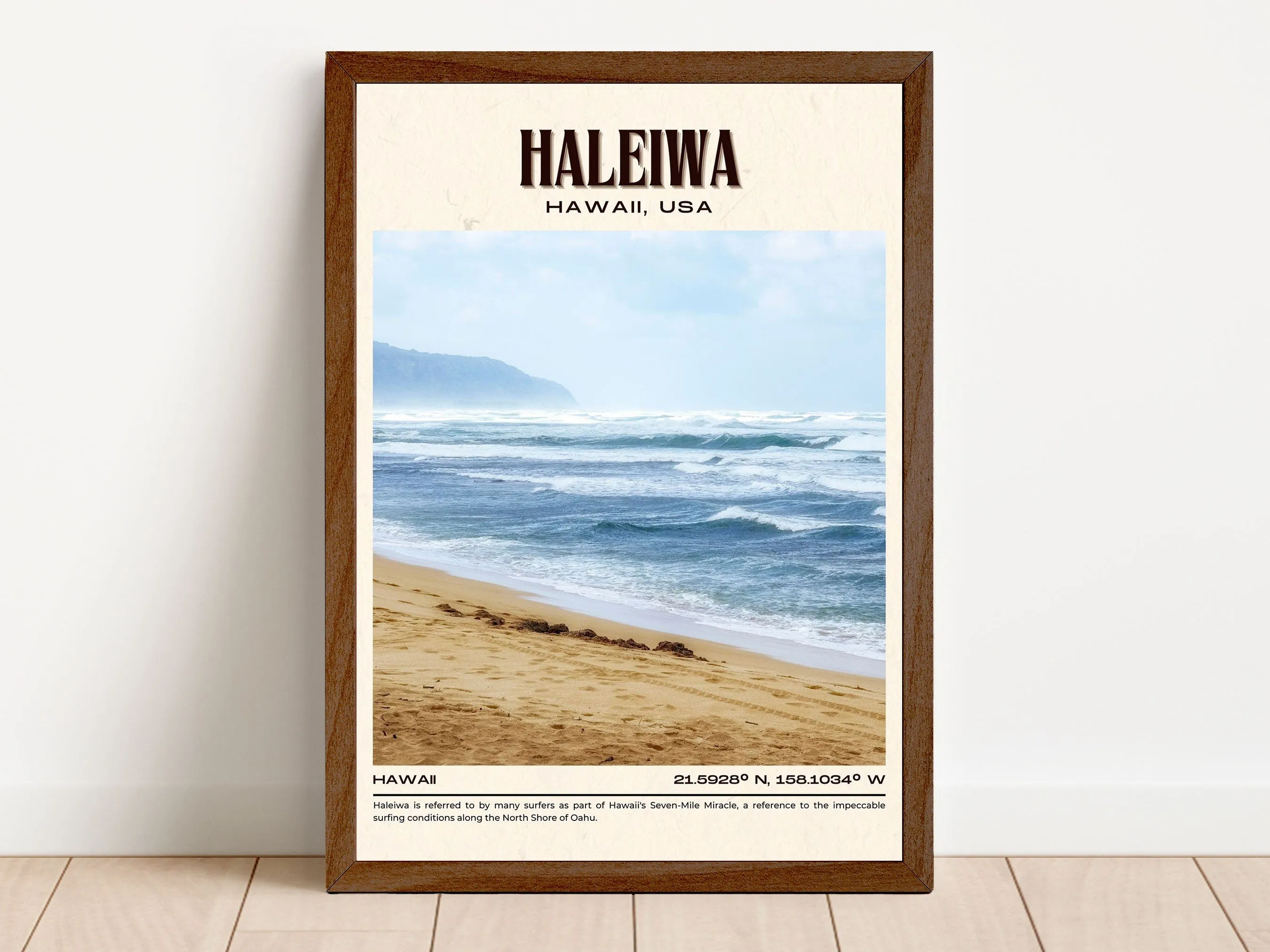 Haleiwa Vintage Wall Art, Hawaii, USA