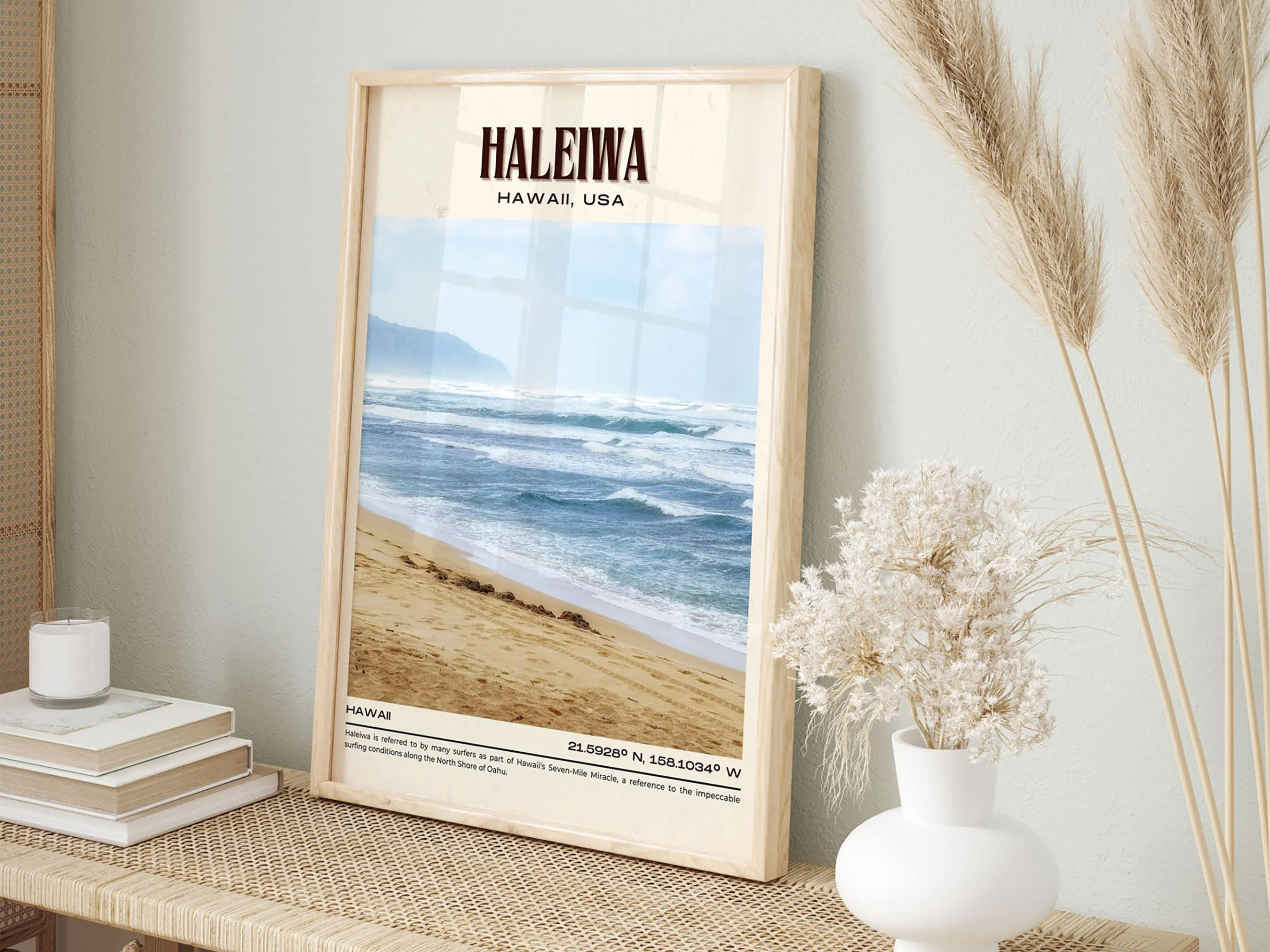 Haleiwa Vintage Wall Art, Hawaii, USA