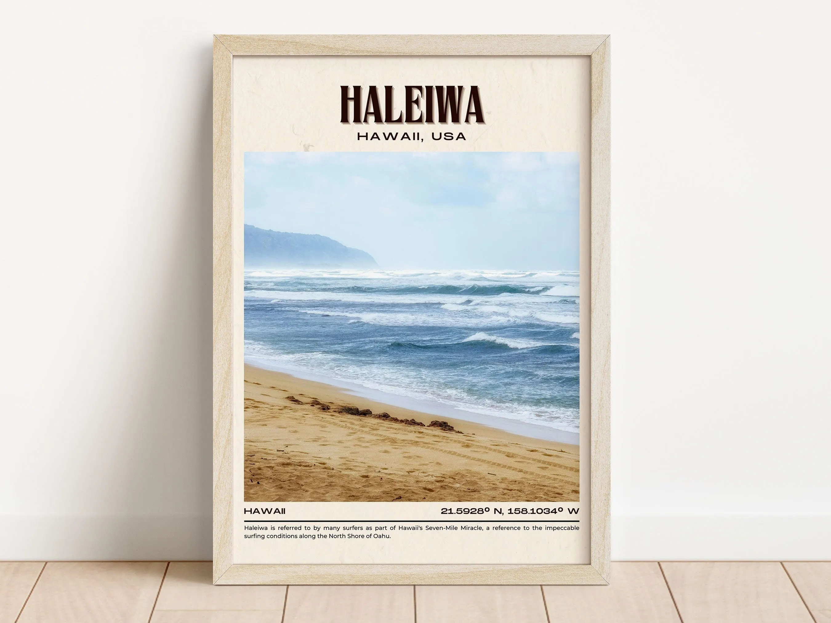 Haleiwa Vintage Wall Art, Hawaii, USA