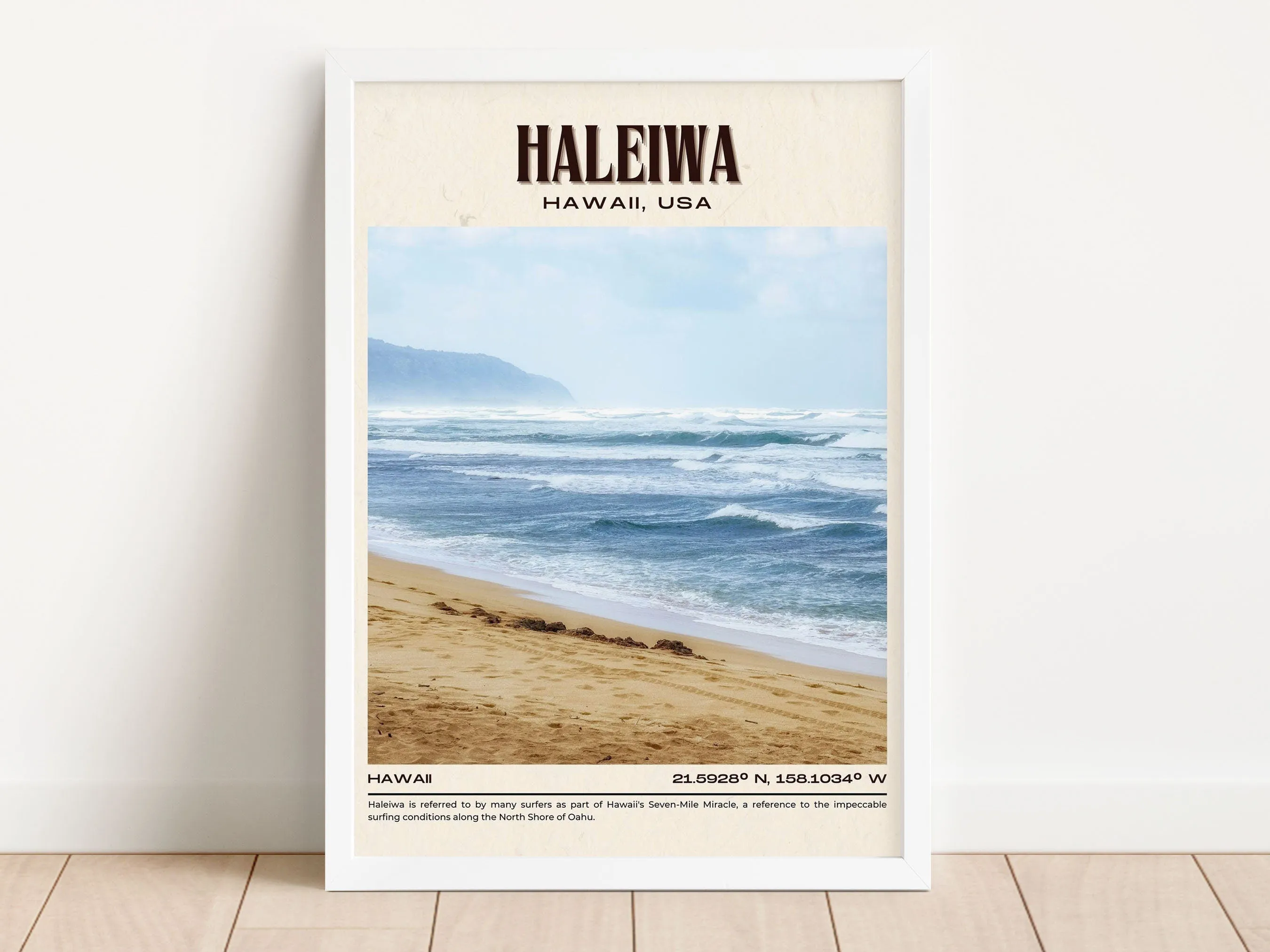 Haleiwa Vintage Wall Art, Hawaii, USA