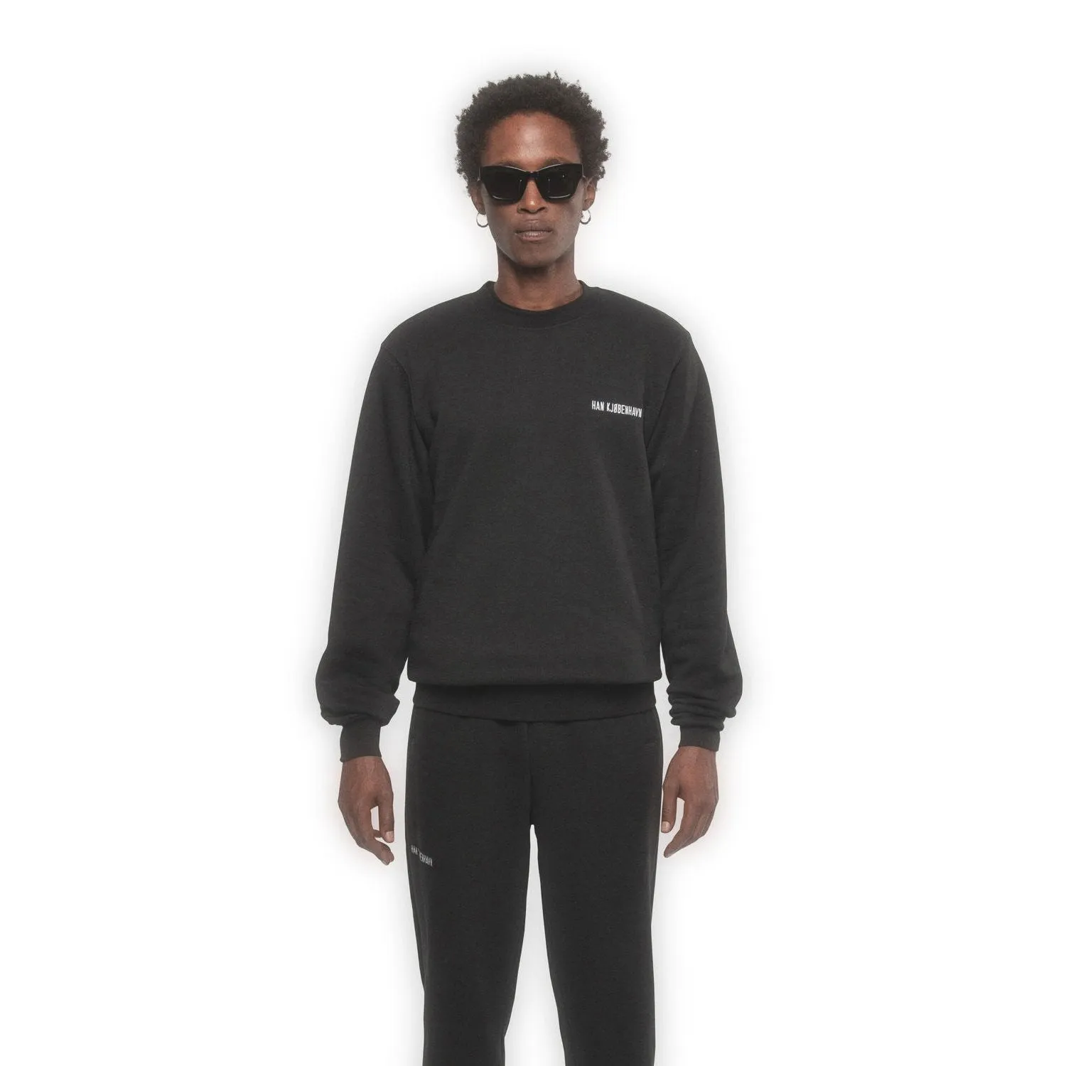 Han Kjøbenhavn Men Casual Crew Black 40001-10