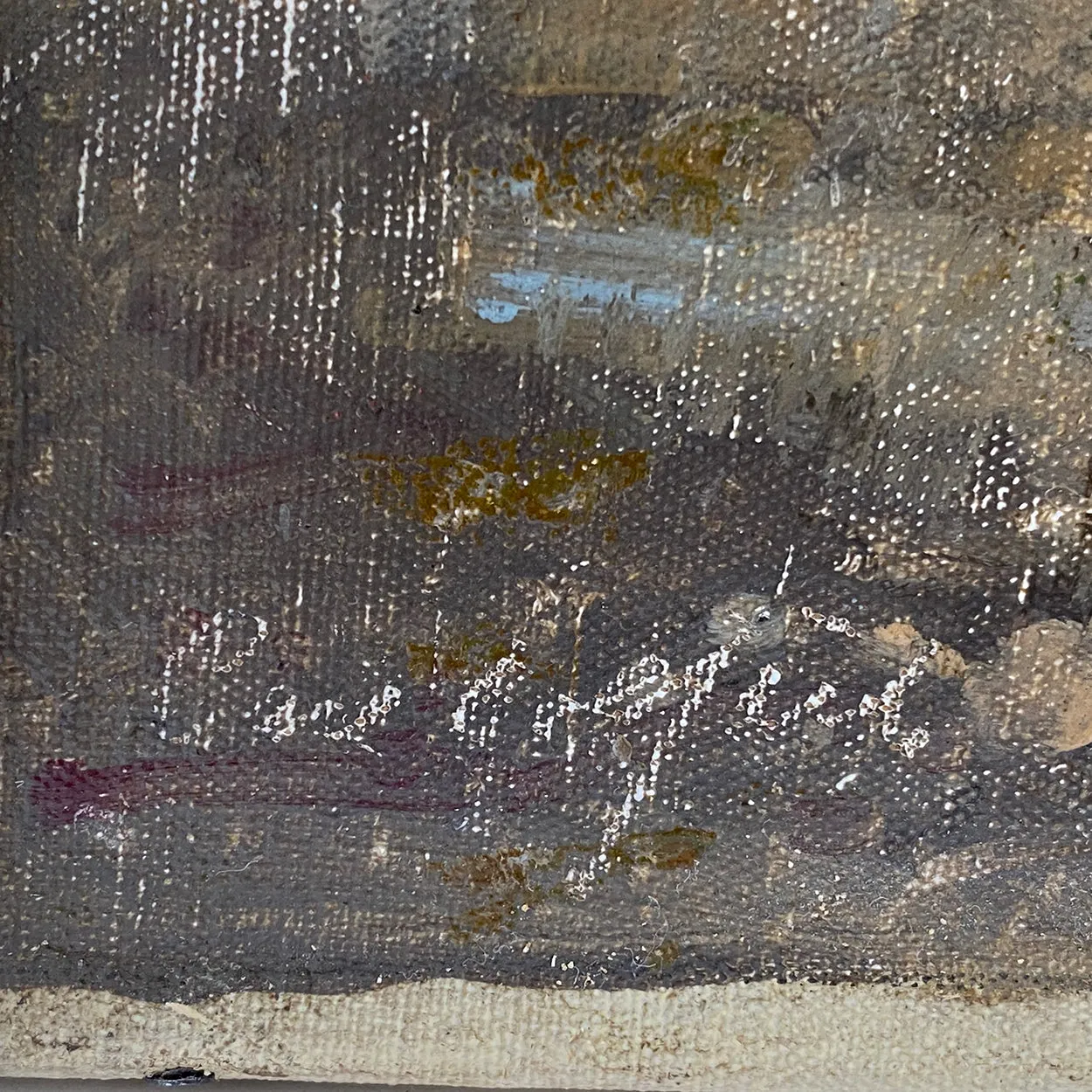 HARRY KLUGE Oil on Canvas Painting, Danish Cottage Landscape