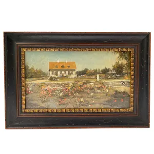 HARRY KLUGE Oil on Canvas Painting, Danish Cottage Landscape