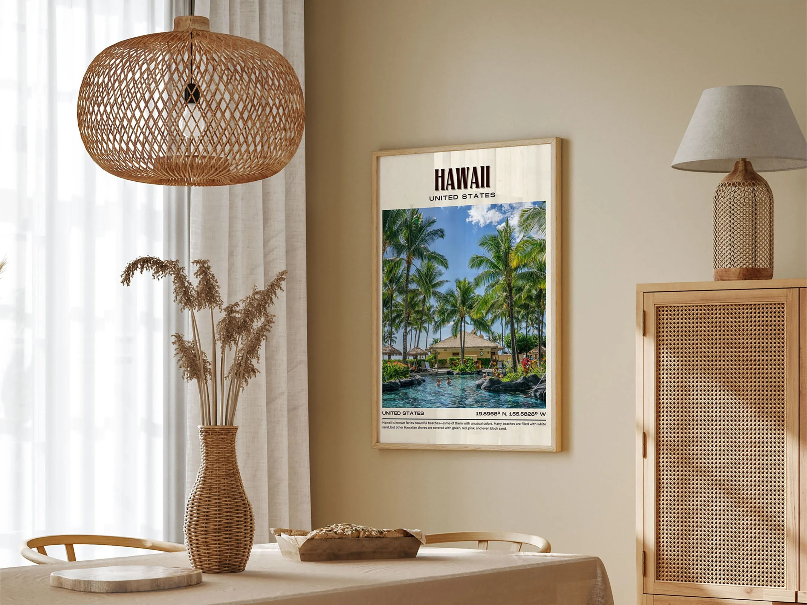 Hawaii Vintage Wall Art, USA