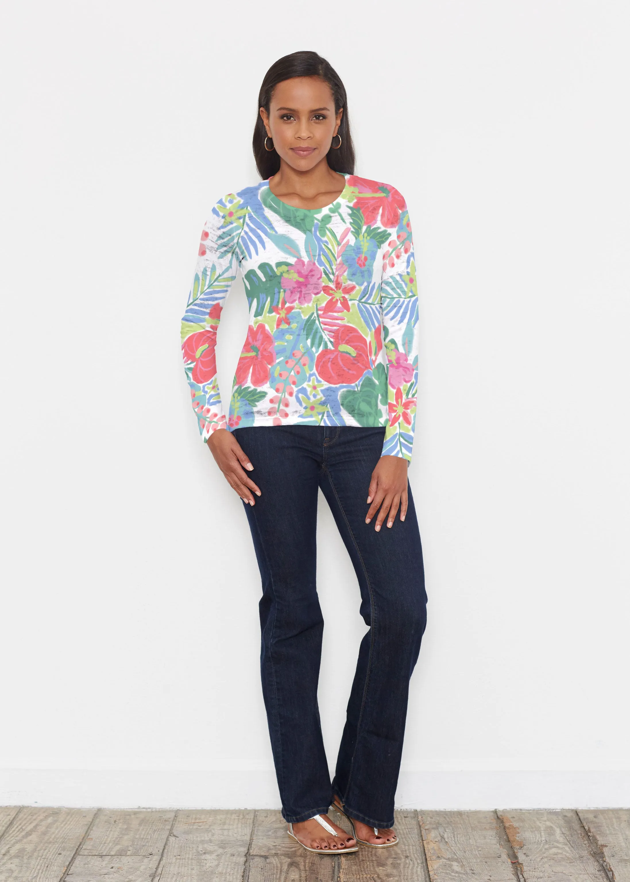 Hawaiian Fling (22141) ~ Signature Long Sleeve Crew Shirt