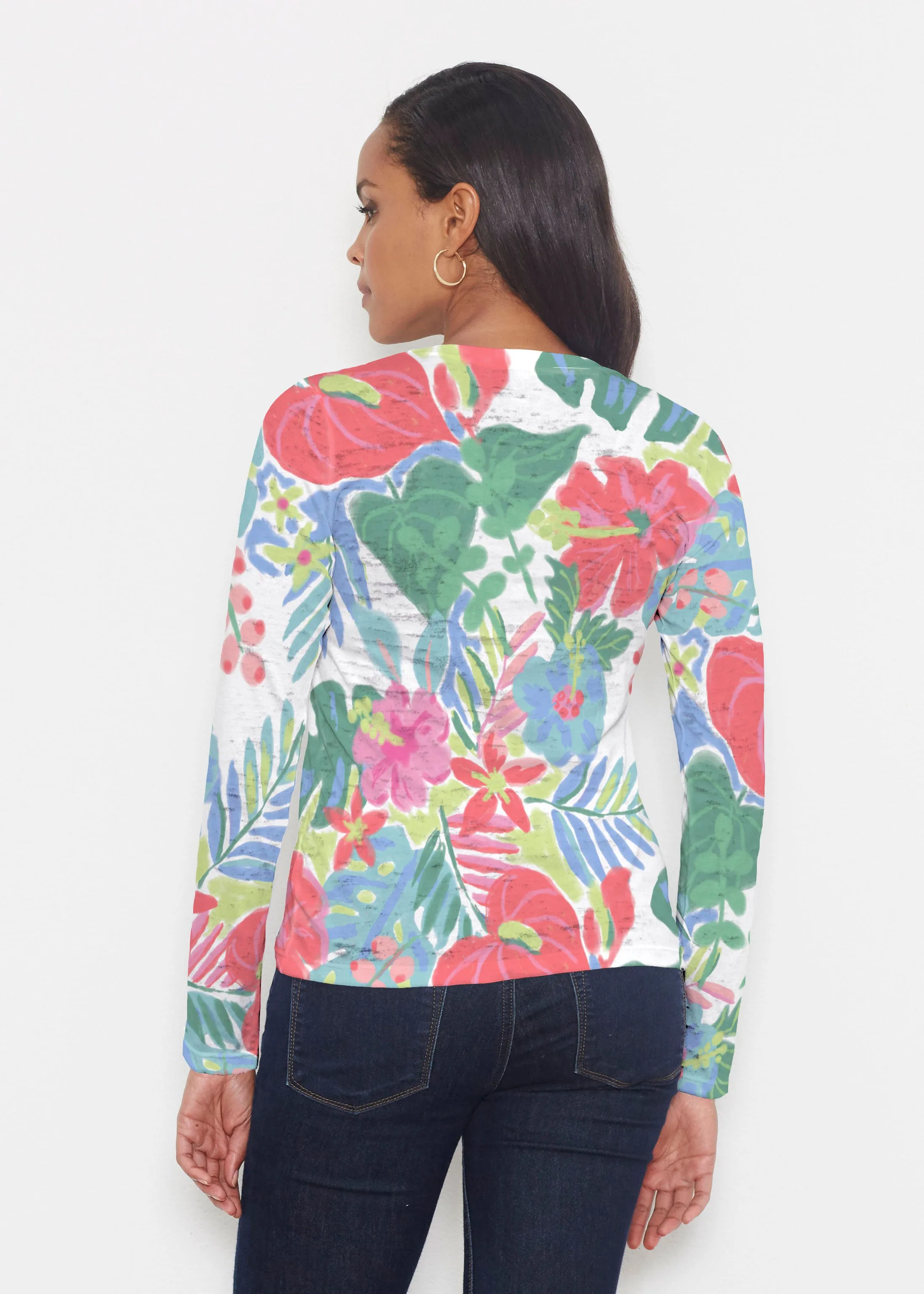 Hawaiian Fling (22141) ~ Signature Long Sleeve Crew Shirt