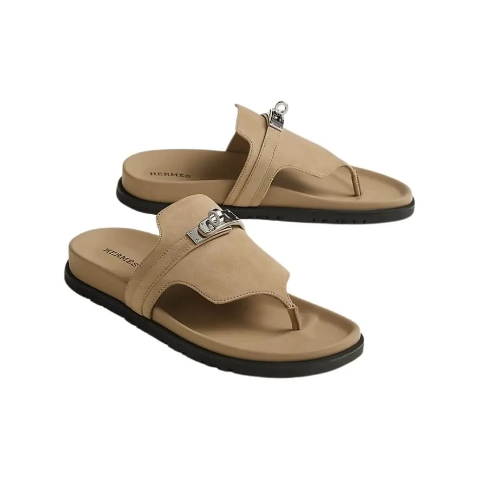 HERMES Empire sandal "Beige Argile"
