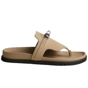 HERMES Empire sandal "Beige Argile"