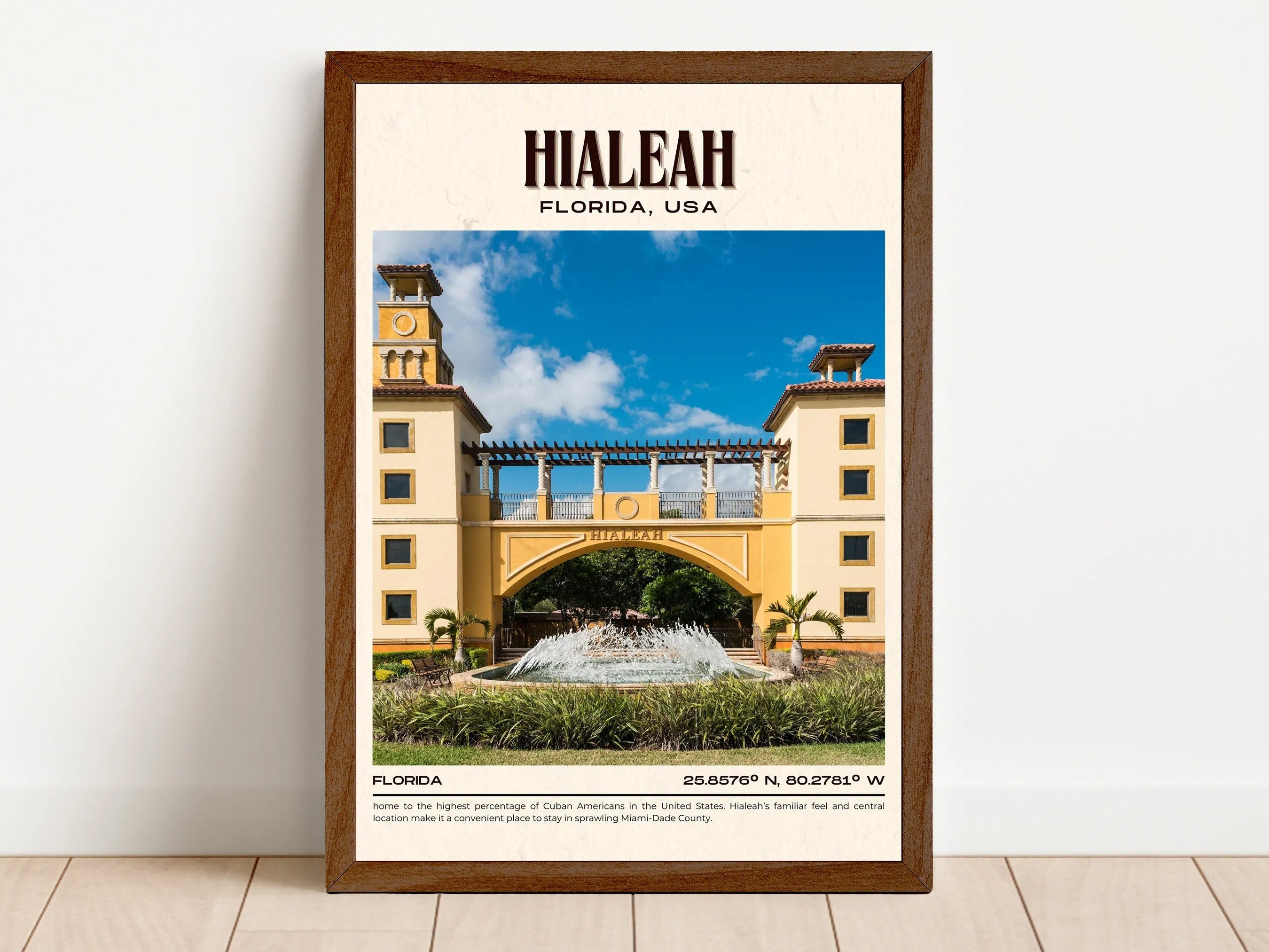 Hialeah Vintage Wall Art, Florida, USA