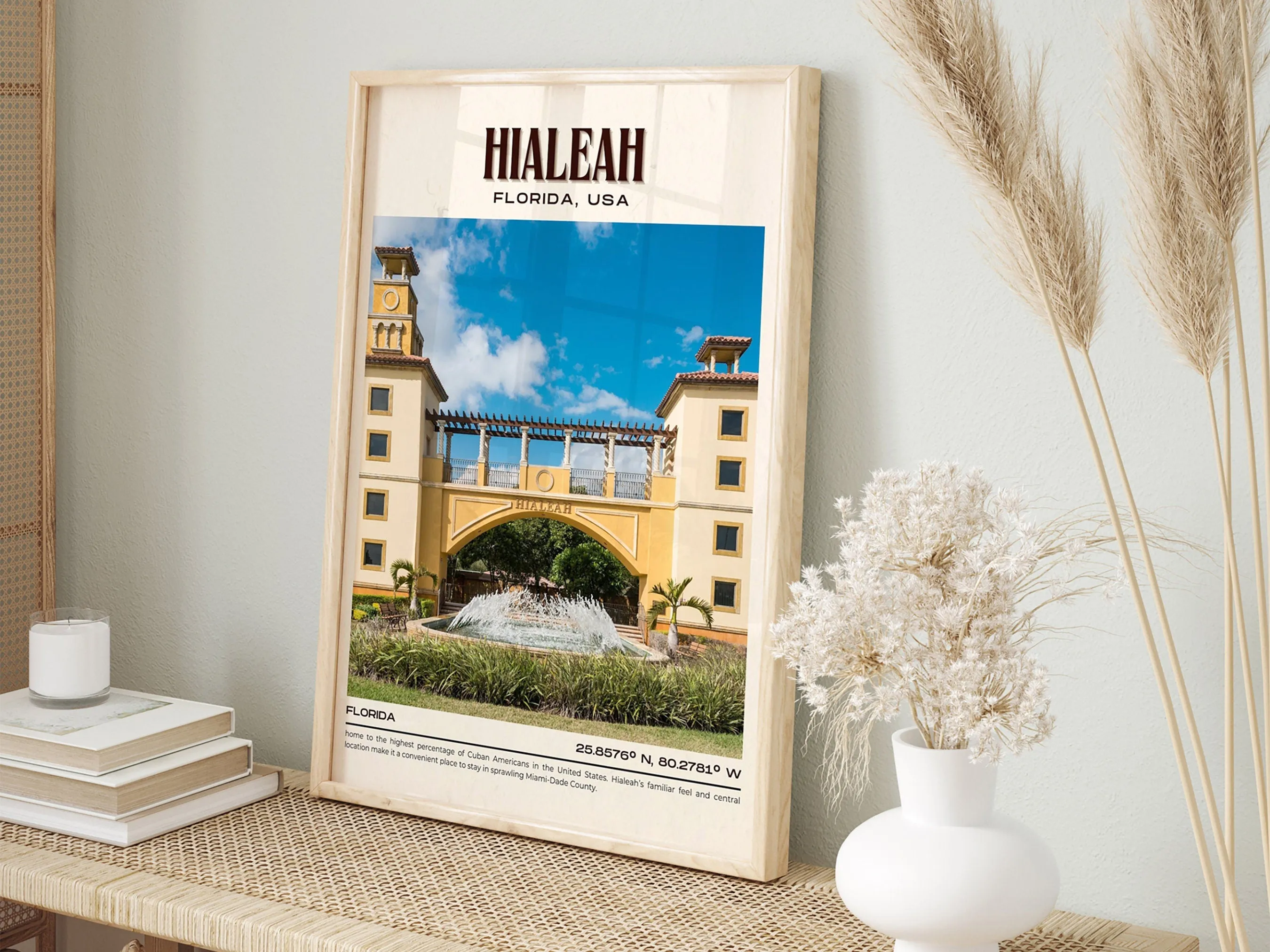 Hialeah Vintage Wall Art, Florida, USA