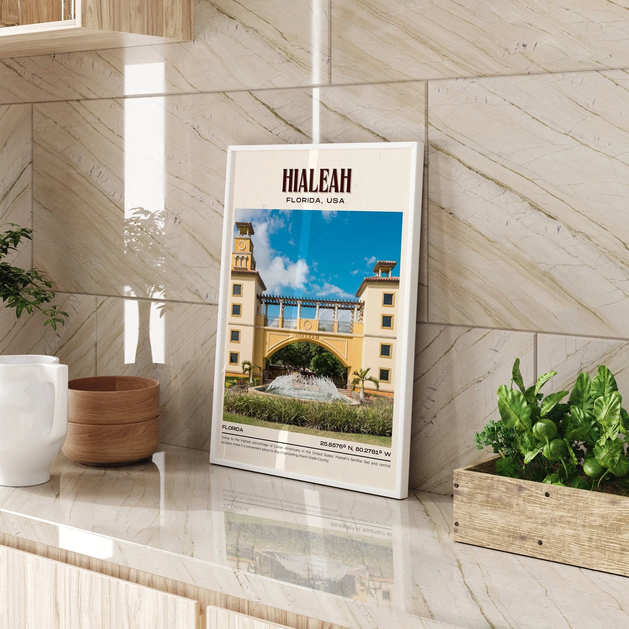 Hialeah Vintage Wall Art, Florida, USA