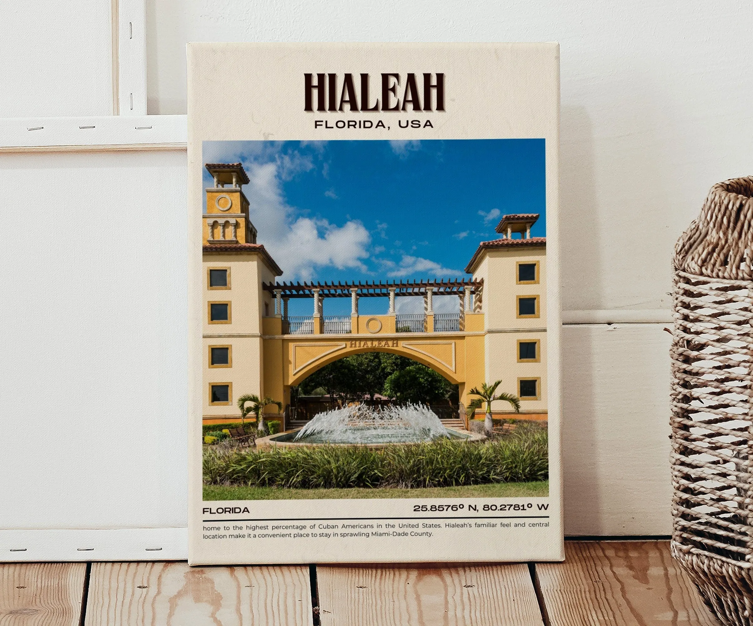 Hialeah Vintage Wall Art, Florida, USA
