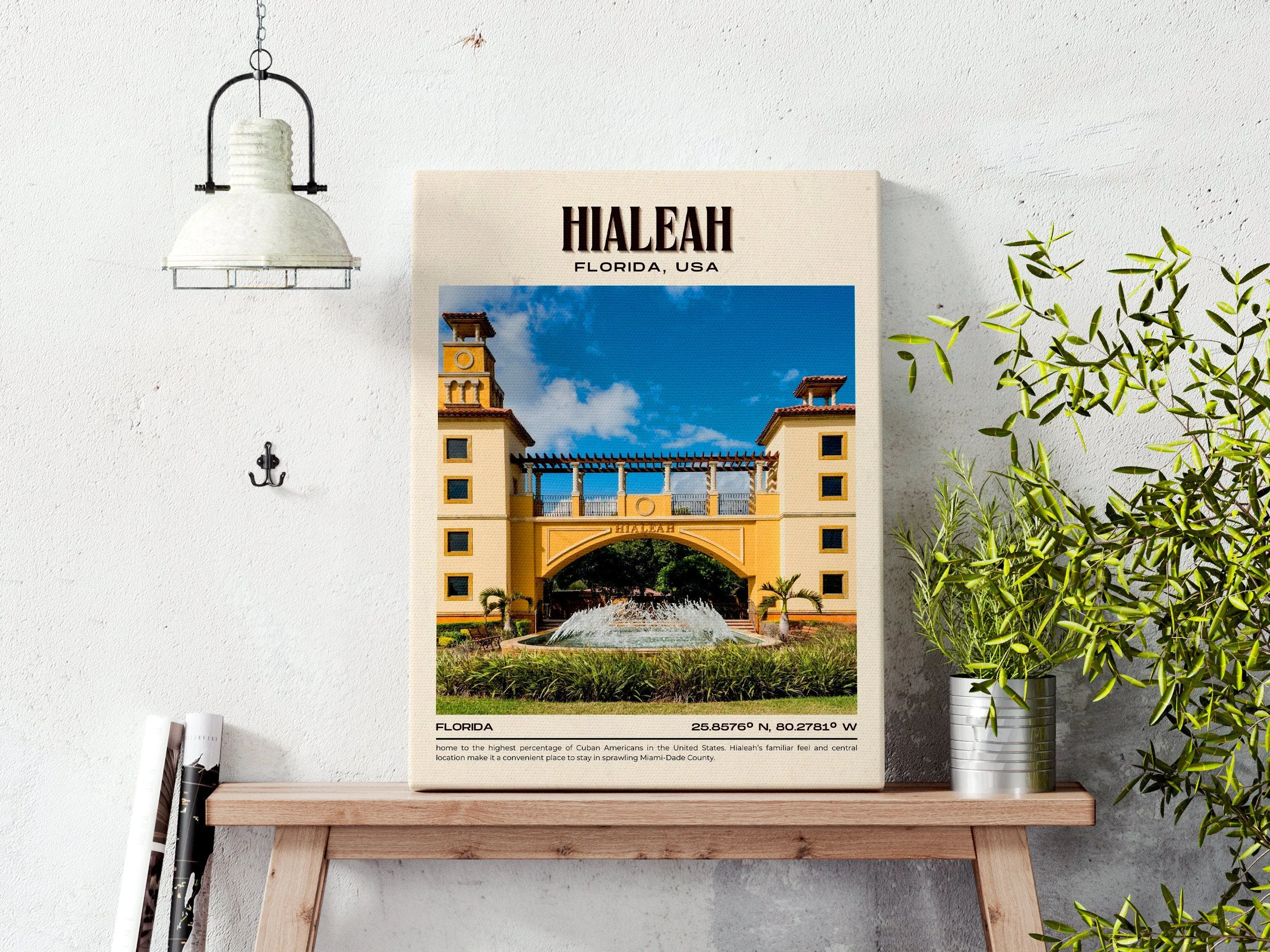 Hialeah Vintage Wall Art, Florida, USA