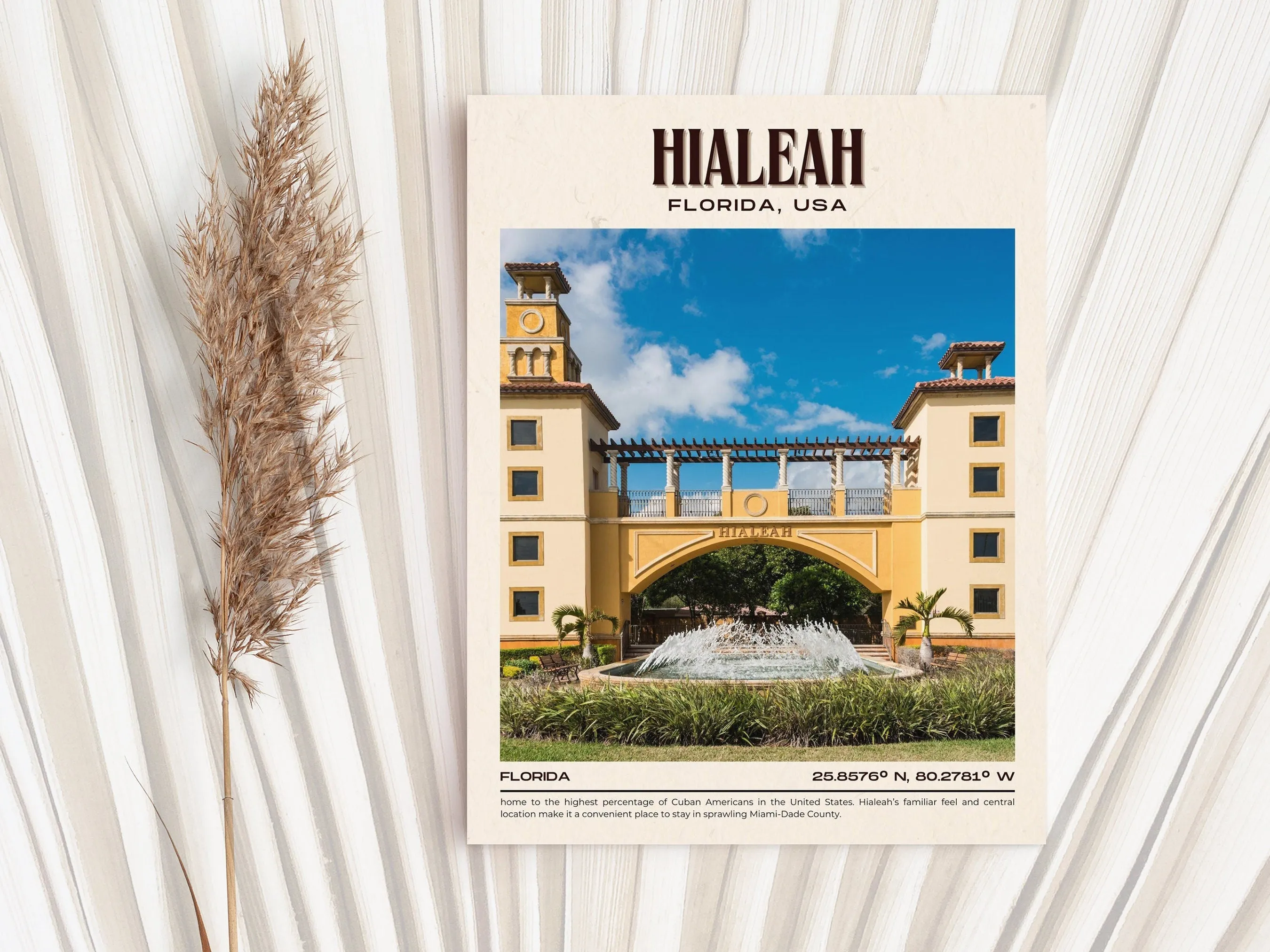 Hialeah Vintage Wall Art, Florida, USA