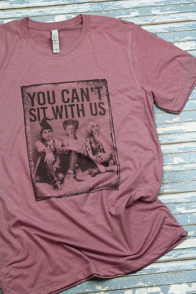 Hocus Pocus Can't Sit With Us Tri-Blend Short Sleeve Tee