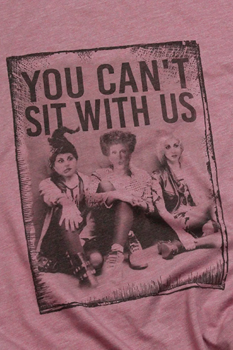 Hocus Pocus Can't Sit With Us Tri-Blend Short Sleeve Tee