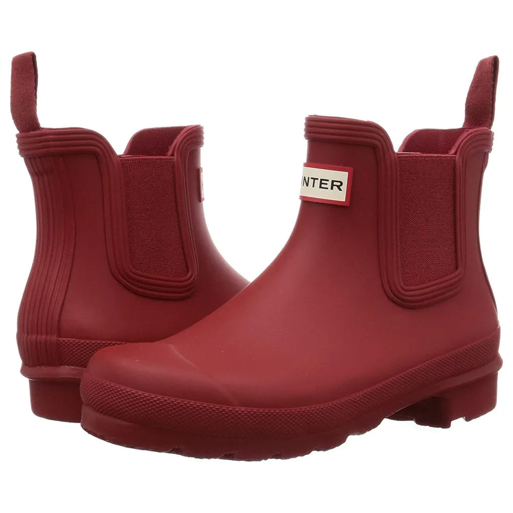Hunter Original Rubber Women's Chelsea Boots - Military Red