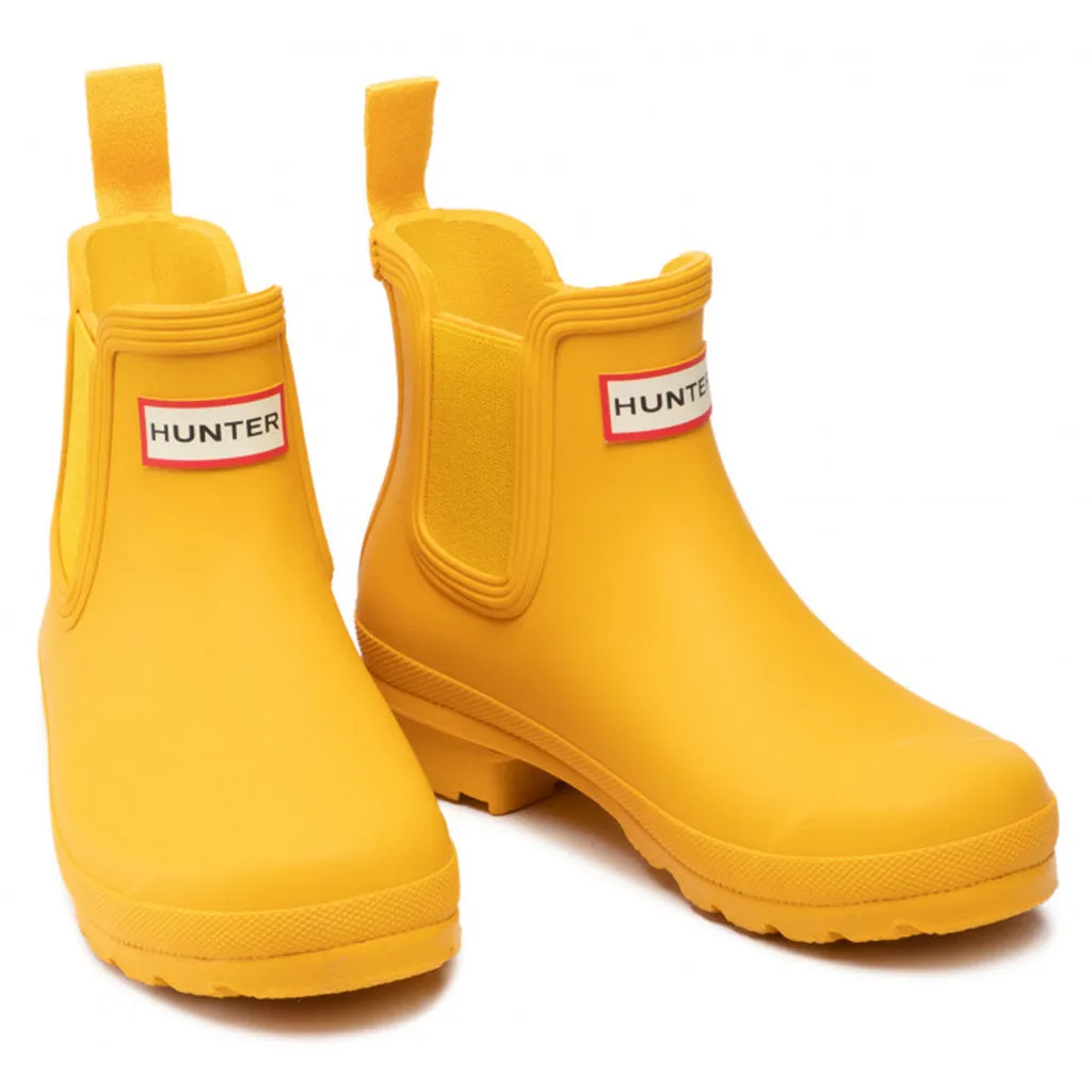 Hunter Original Rubber Women's Chelsea Boots - Yellow