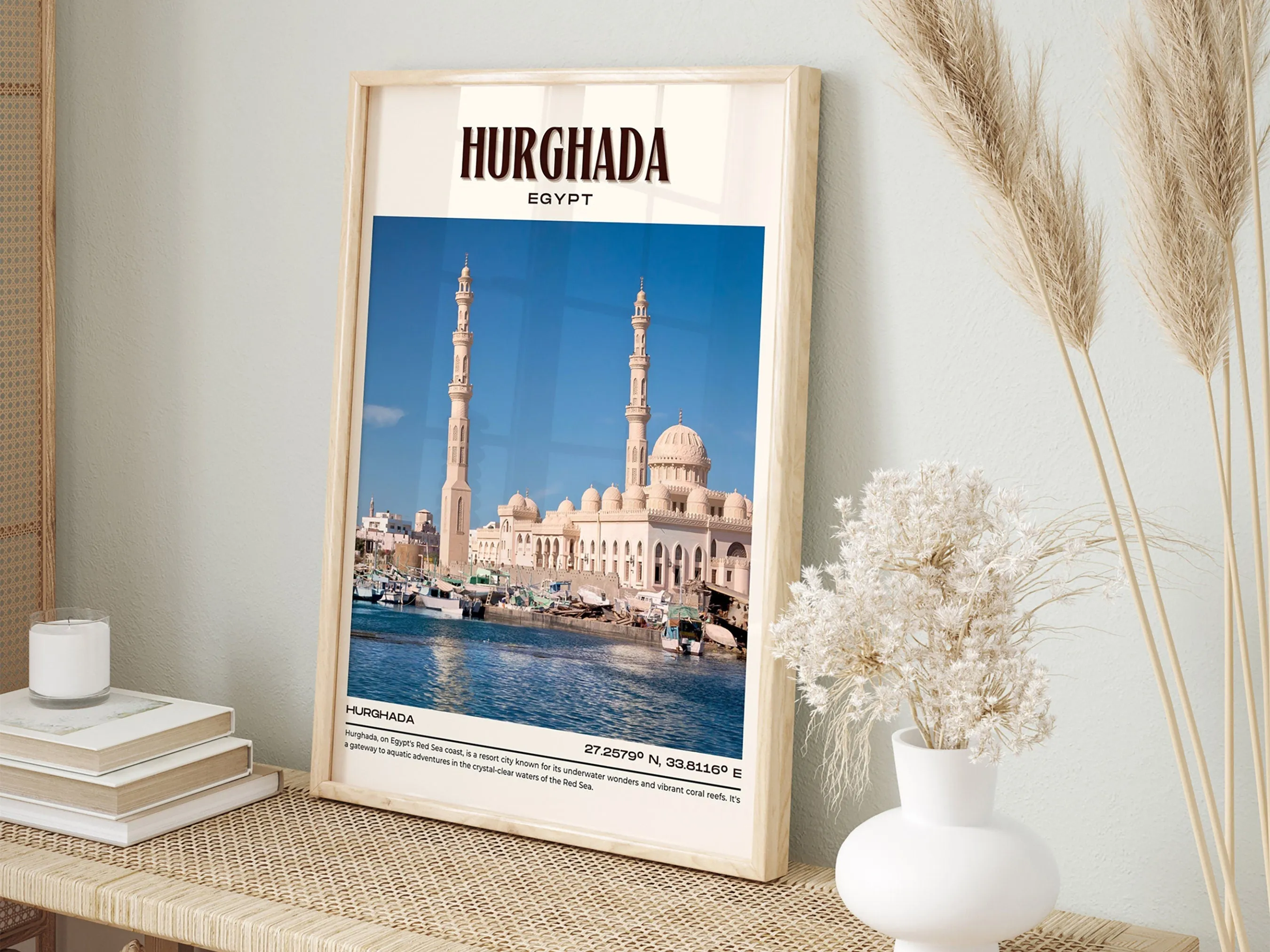 Hurghada Vintage Wall Art, Egypt