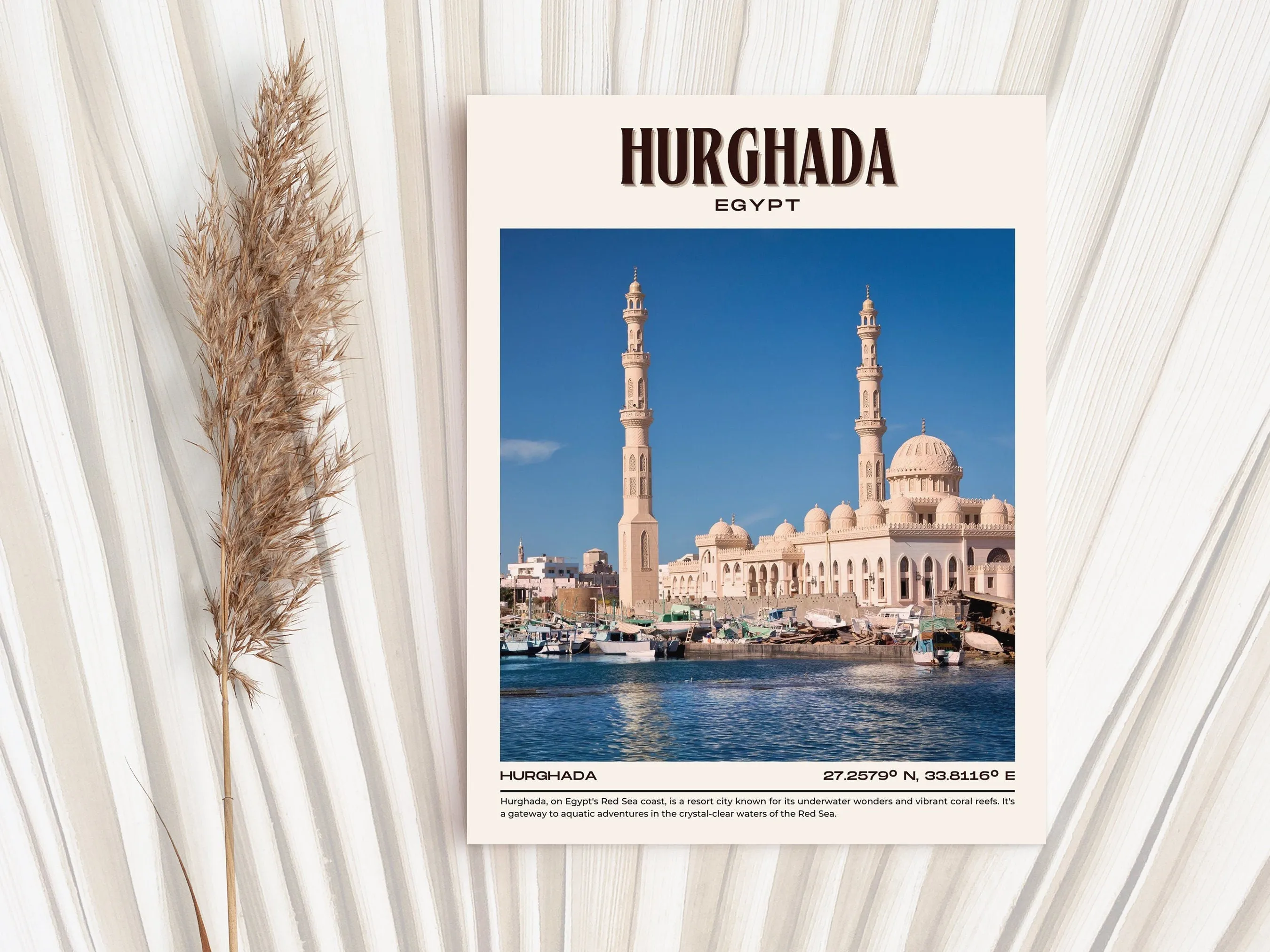 Hurghada Vintage Wall Art, Egypt
