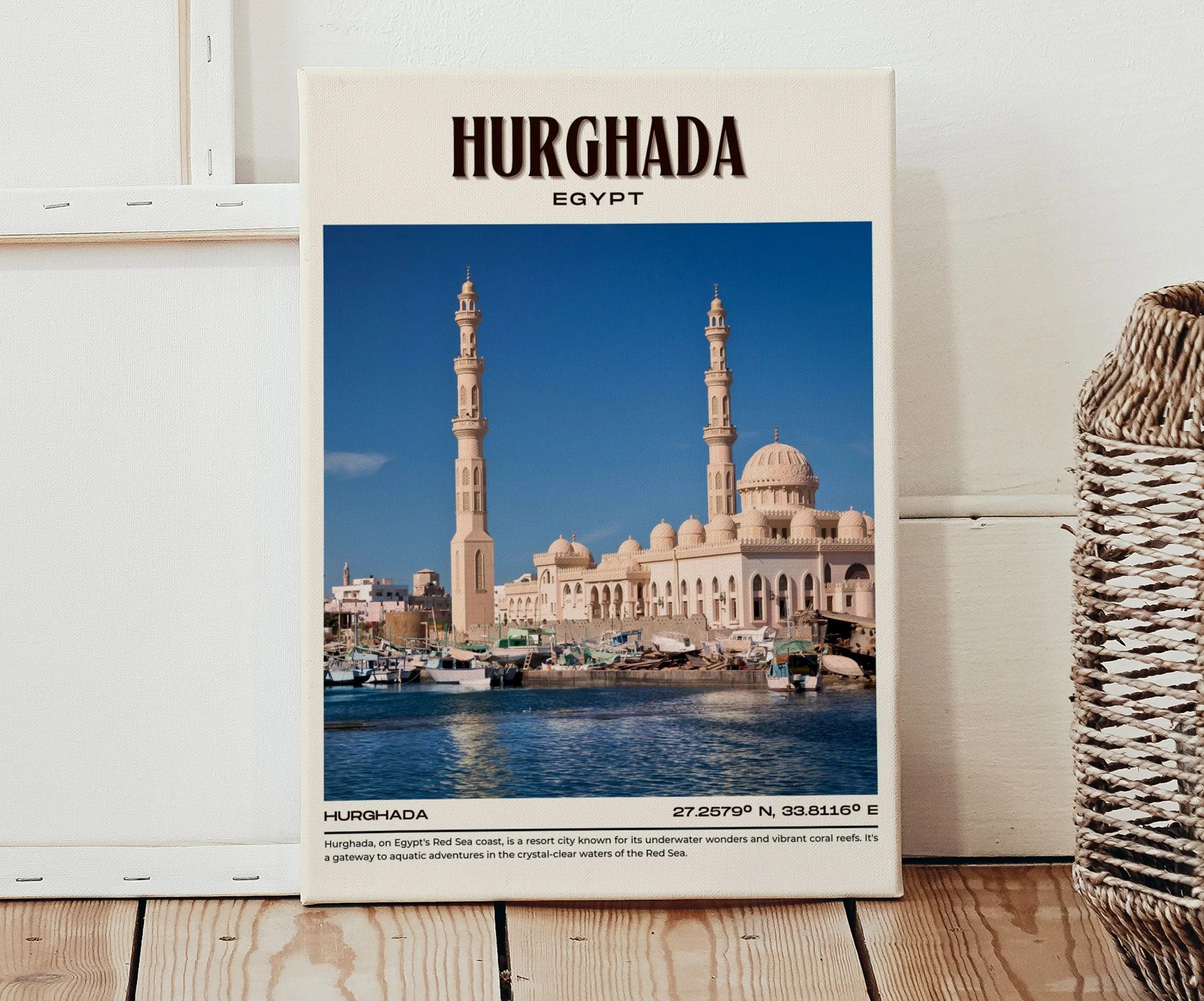 Hurghada Vintage Wall Art, Egypt