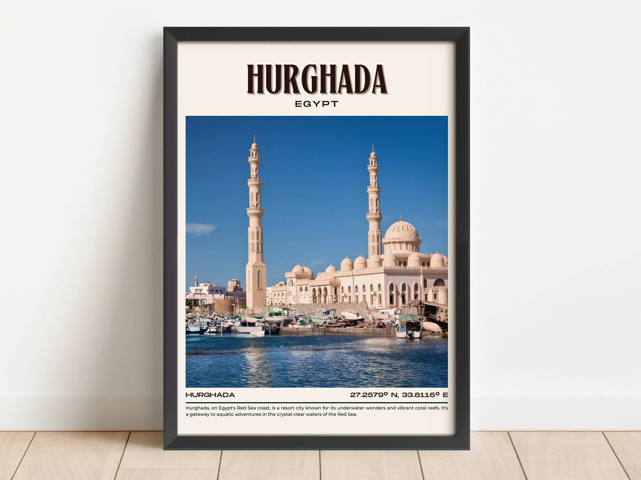 Hurghada Vintage Wall Art, Egypt