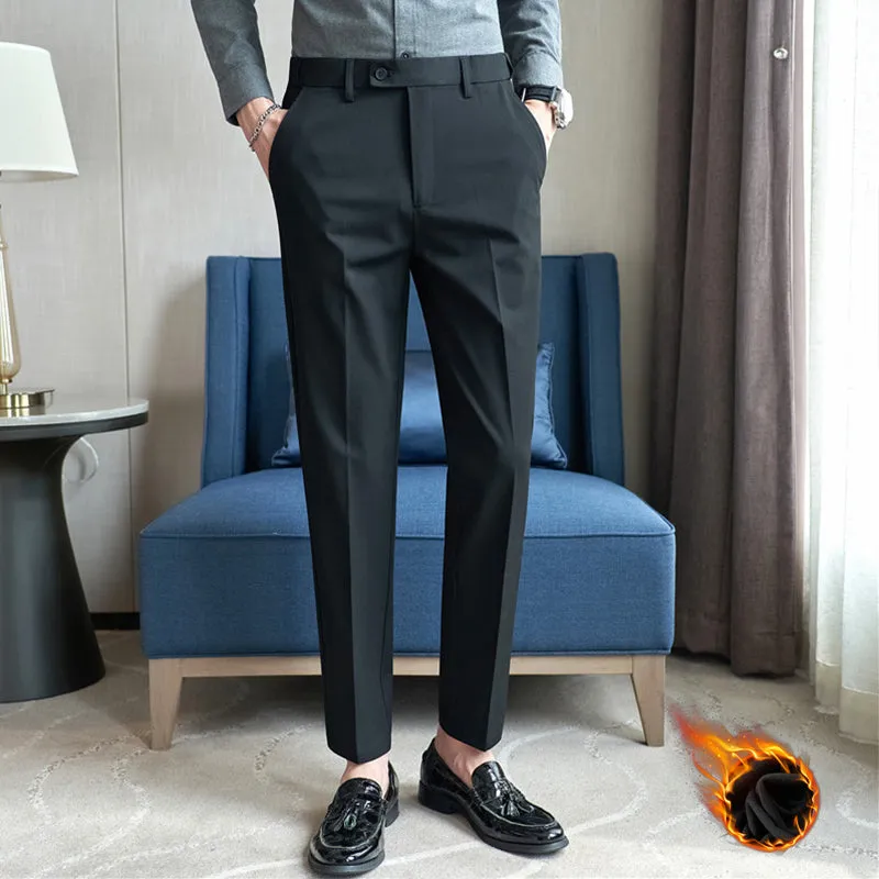 Invisible Elastic Waist Casual Trousers