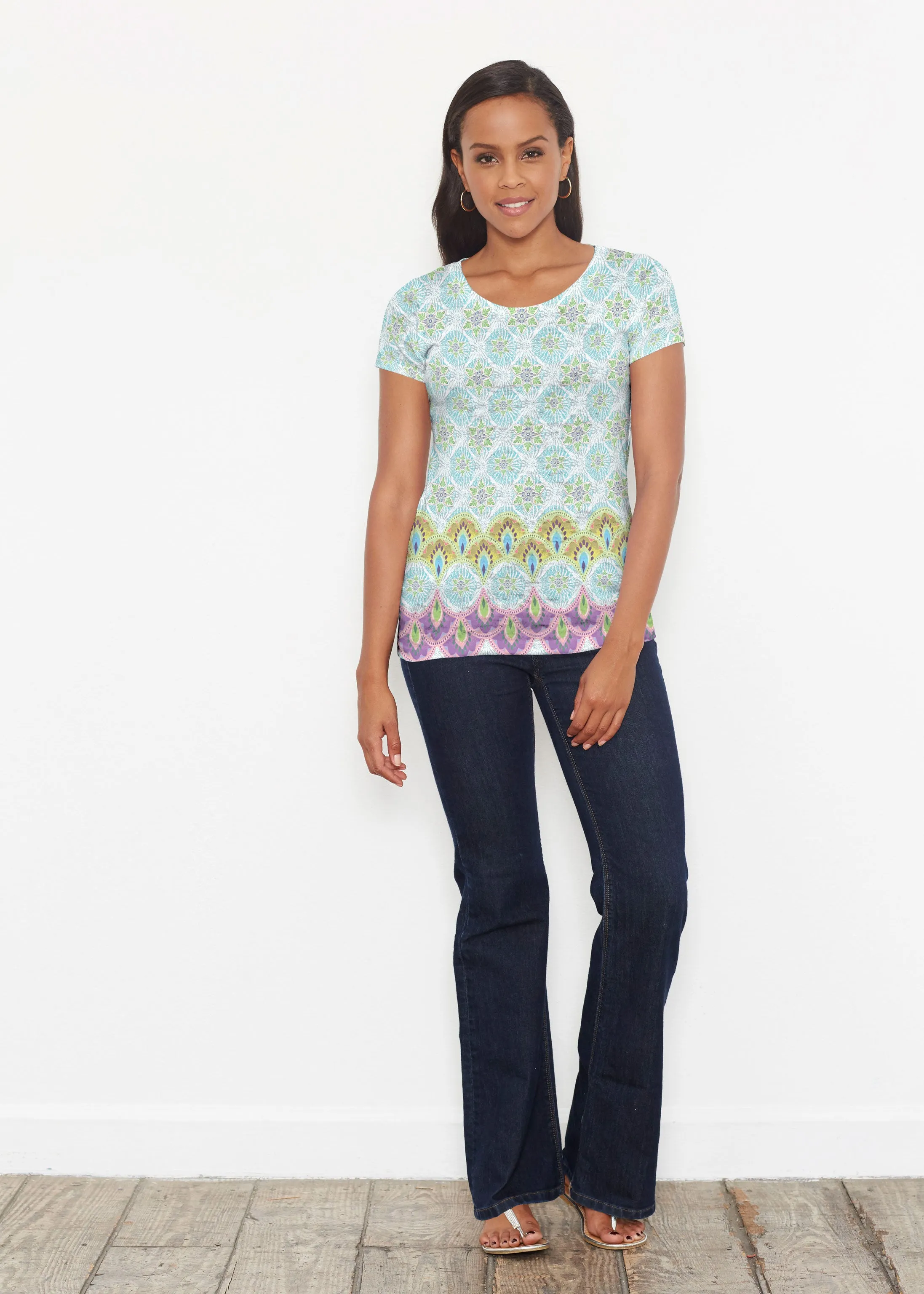 Izzy (19199) ~ Short Sleeve Scoop Shirt