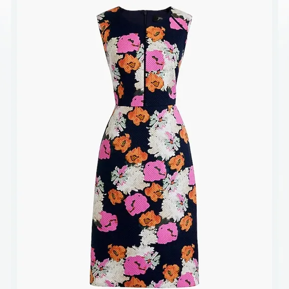 J.Crew Portfolio Dress – Petunia Print, Size 6