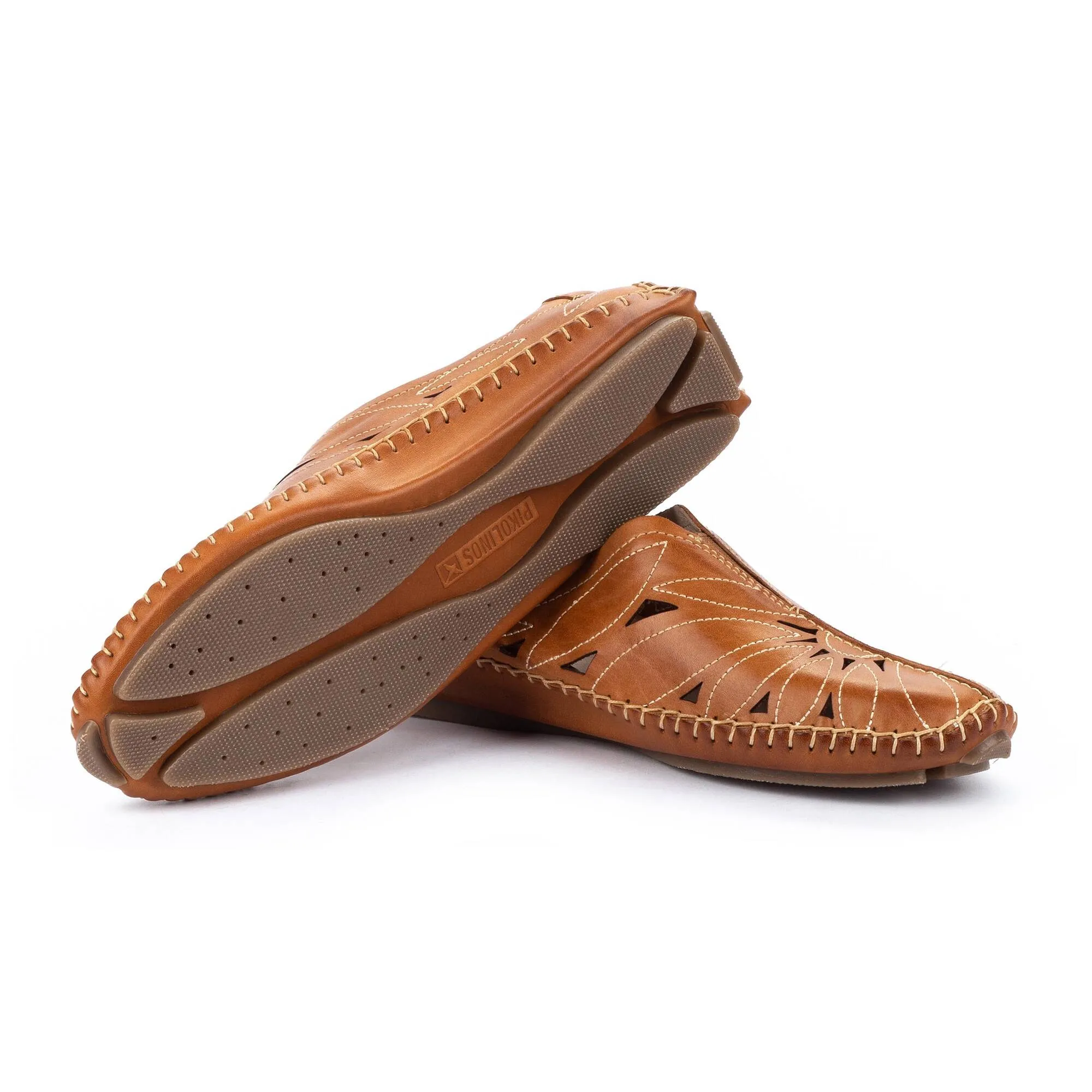 'Jerez' women's perforated summer loafer - brown