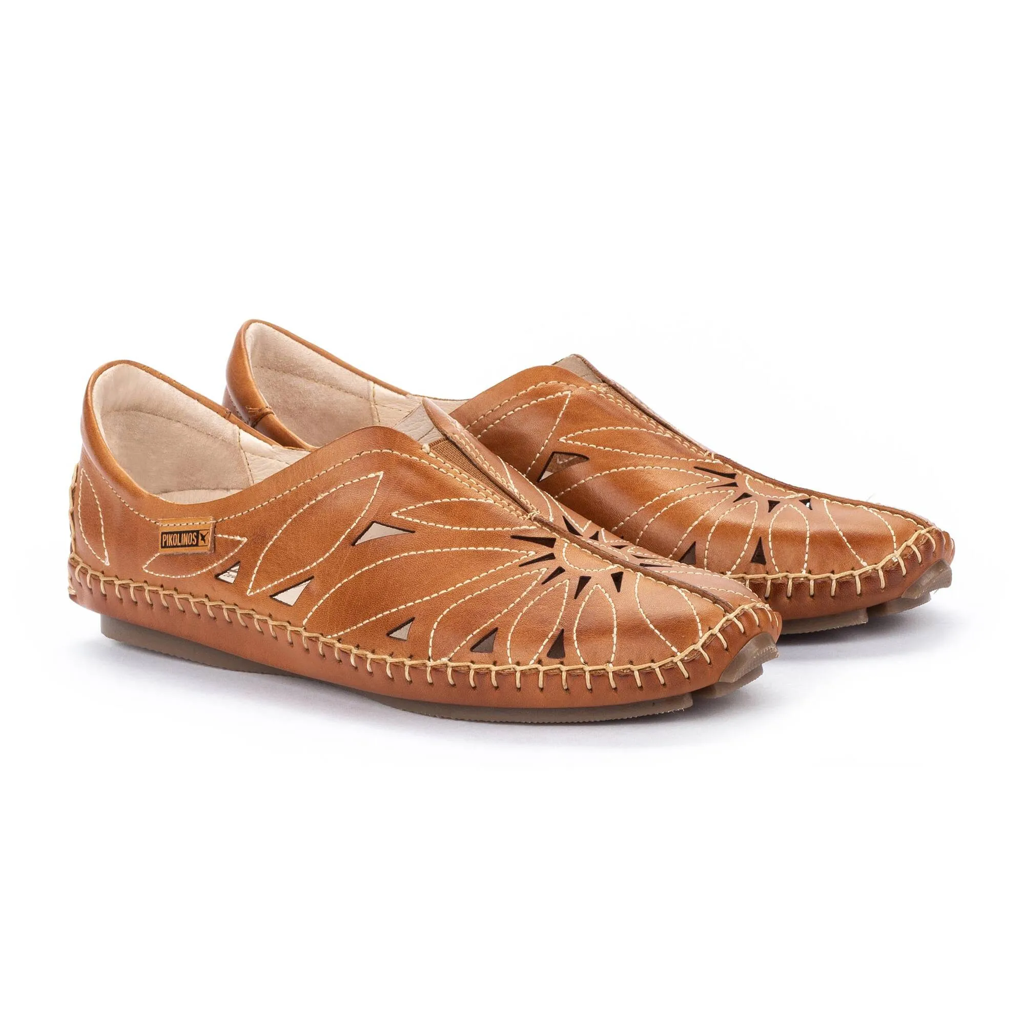 'Jerez' women's perforated summer loafer - brown