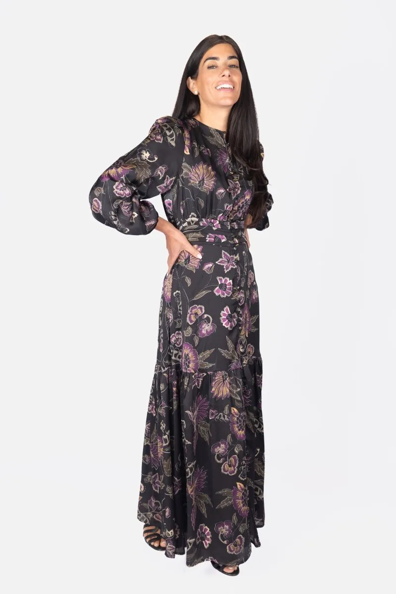 JOSEPHINE DRESS 53" (BLACK/GROUND)