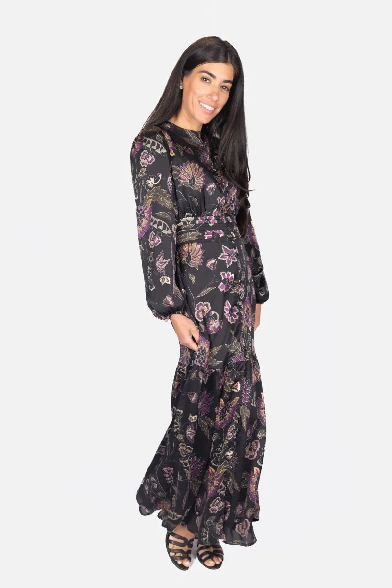 JOSEPHINE DRESS 53" (BLACK/GROUND)