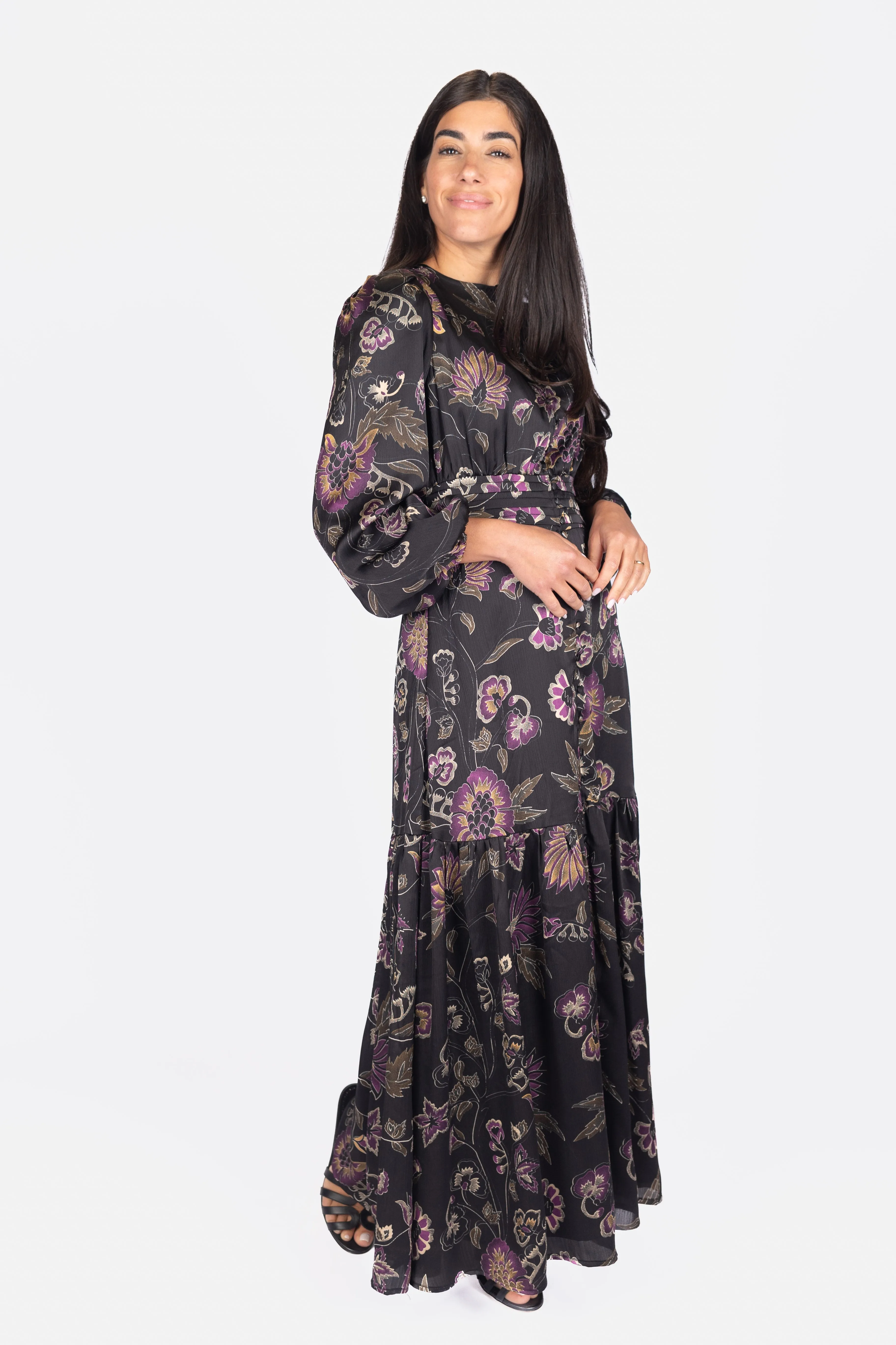 JOSEPHINE DRESS 53" (BLACK/GROUND)