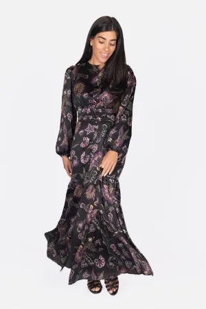 JOSEPHINE DRESS 53" (BLACK/GROUND)