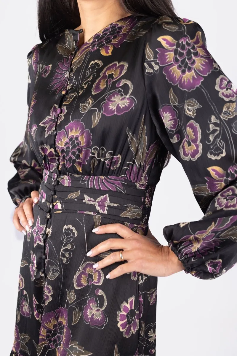 JOSEPHINE DRESS 53" (BLACK/GROUND)