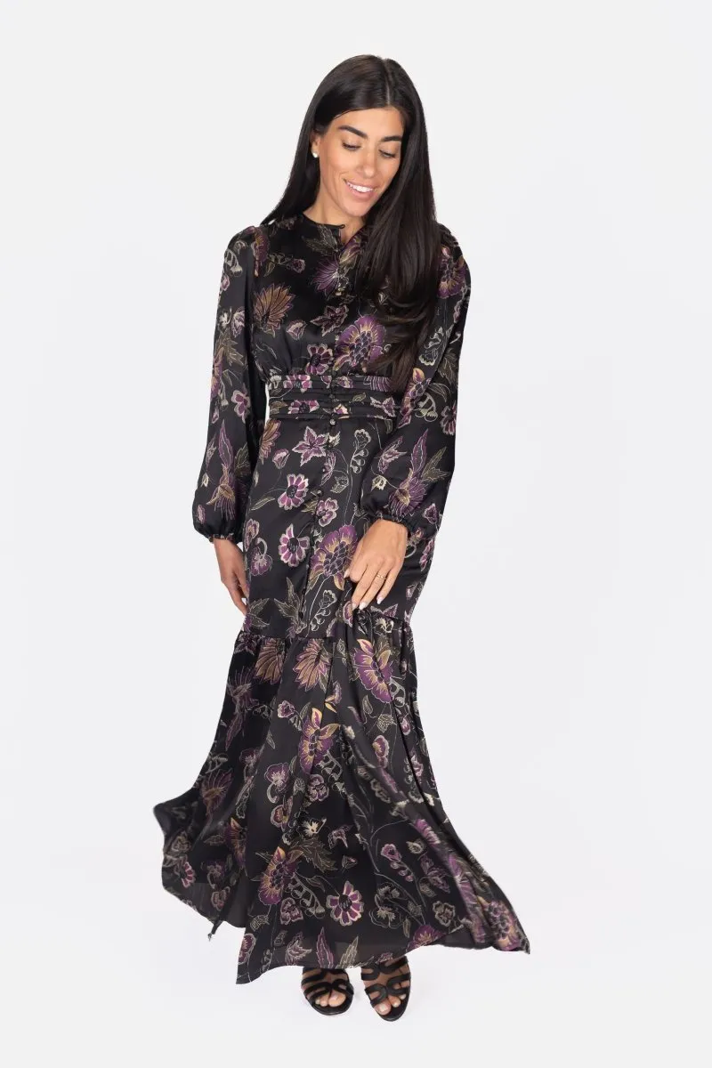 JOSEPHINE DRESS 53" (BLACK/GROUND)