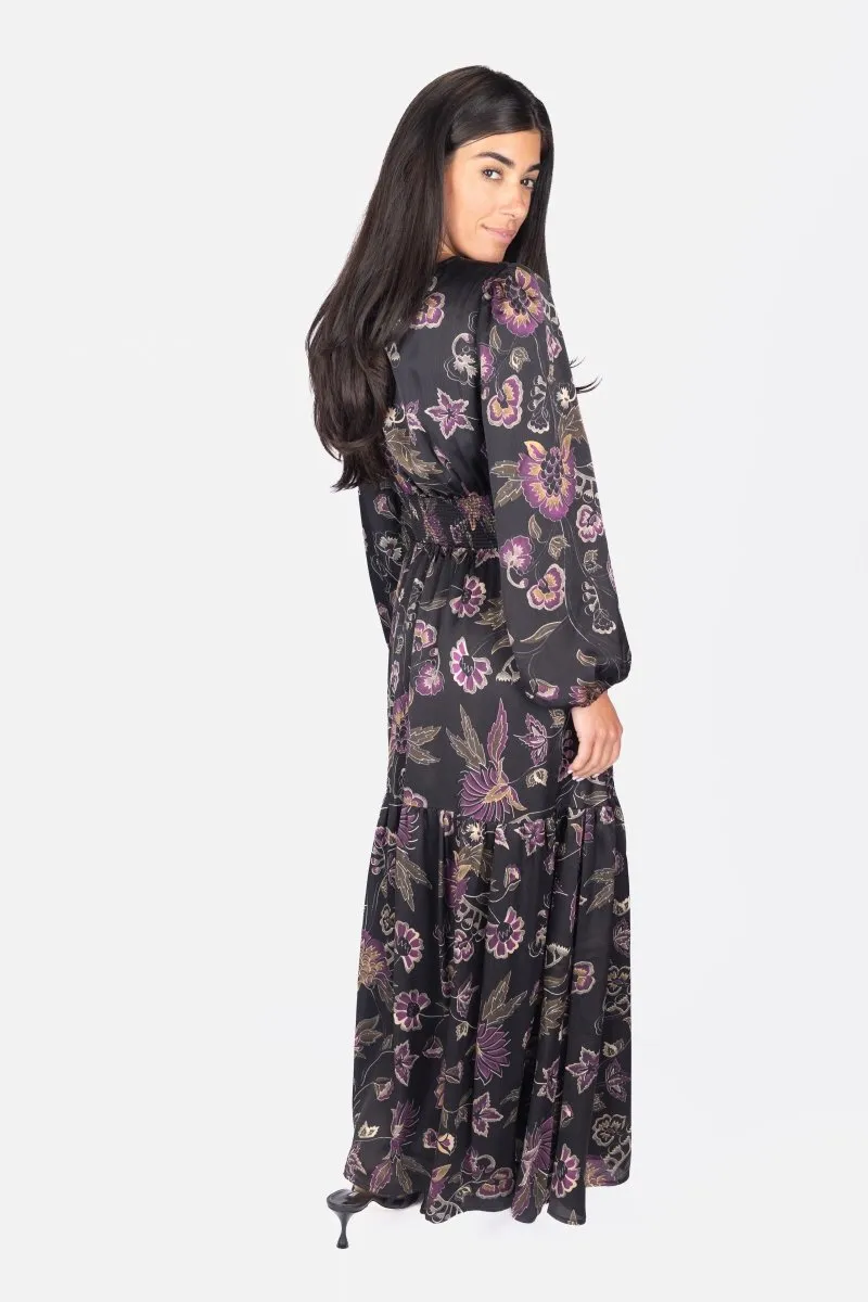 JOSEPHINE DRESS 53" (BLACK/GROUND)