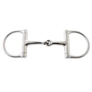 JP Korsteel Stainless Steel Hunter Dee Ring Snaffle Bit
