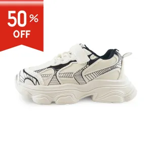 Kids' Chunky Sneakers – 128 White Lightweight Shoes