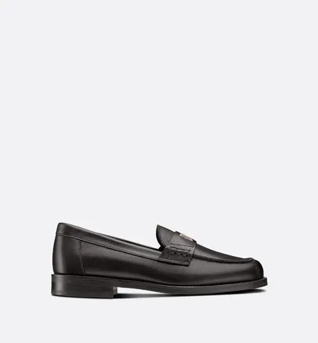 Kid's Loafer • Black Calfskin