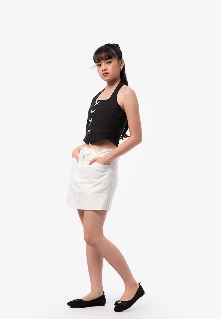 Knitted Flat Shoes Black