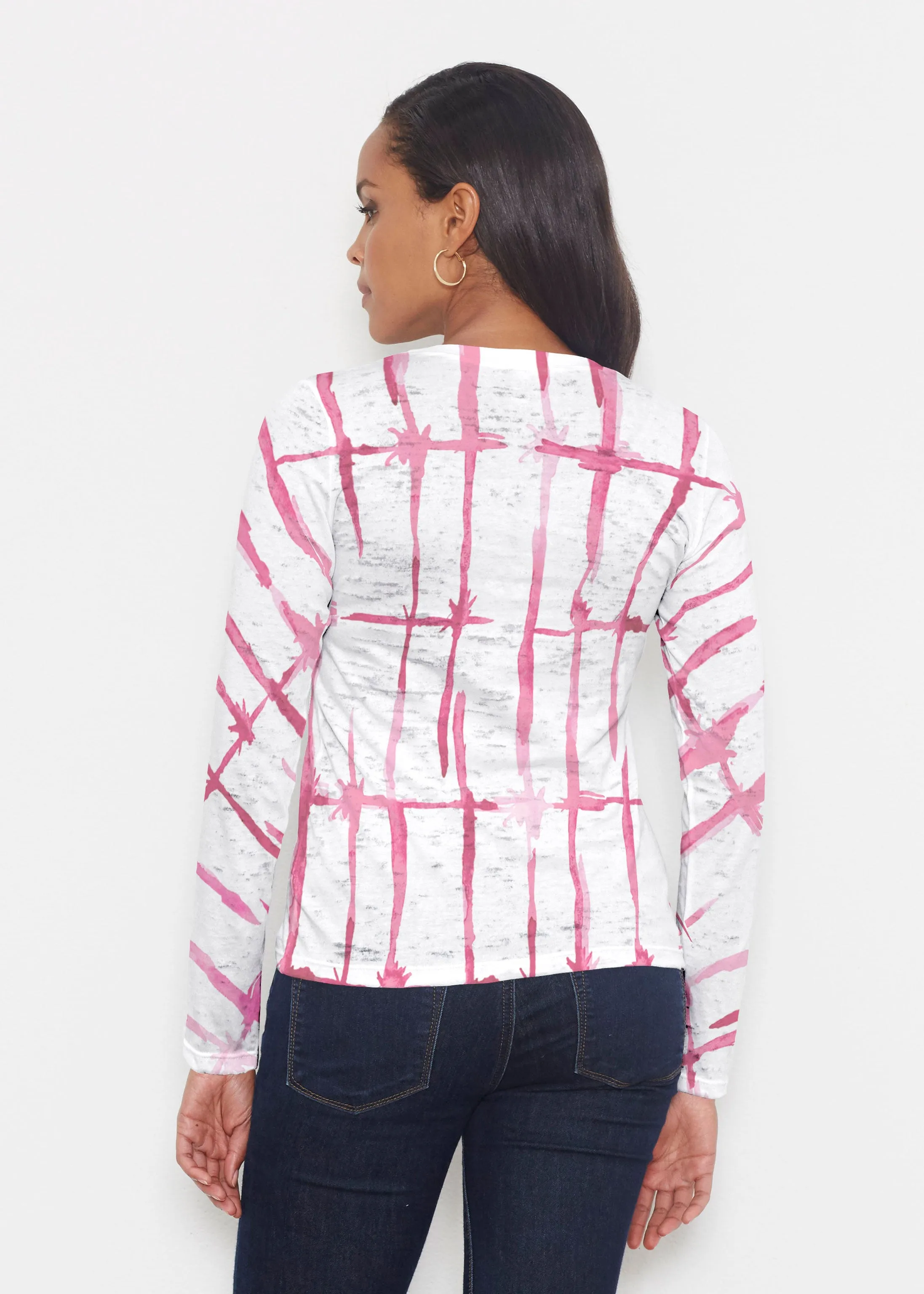 Knotted Pink (7897) ~ Signature Long Sleeve Crew Shirt