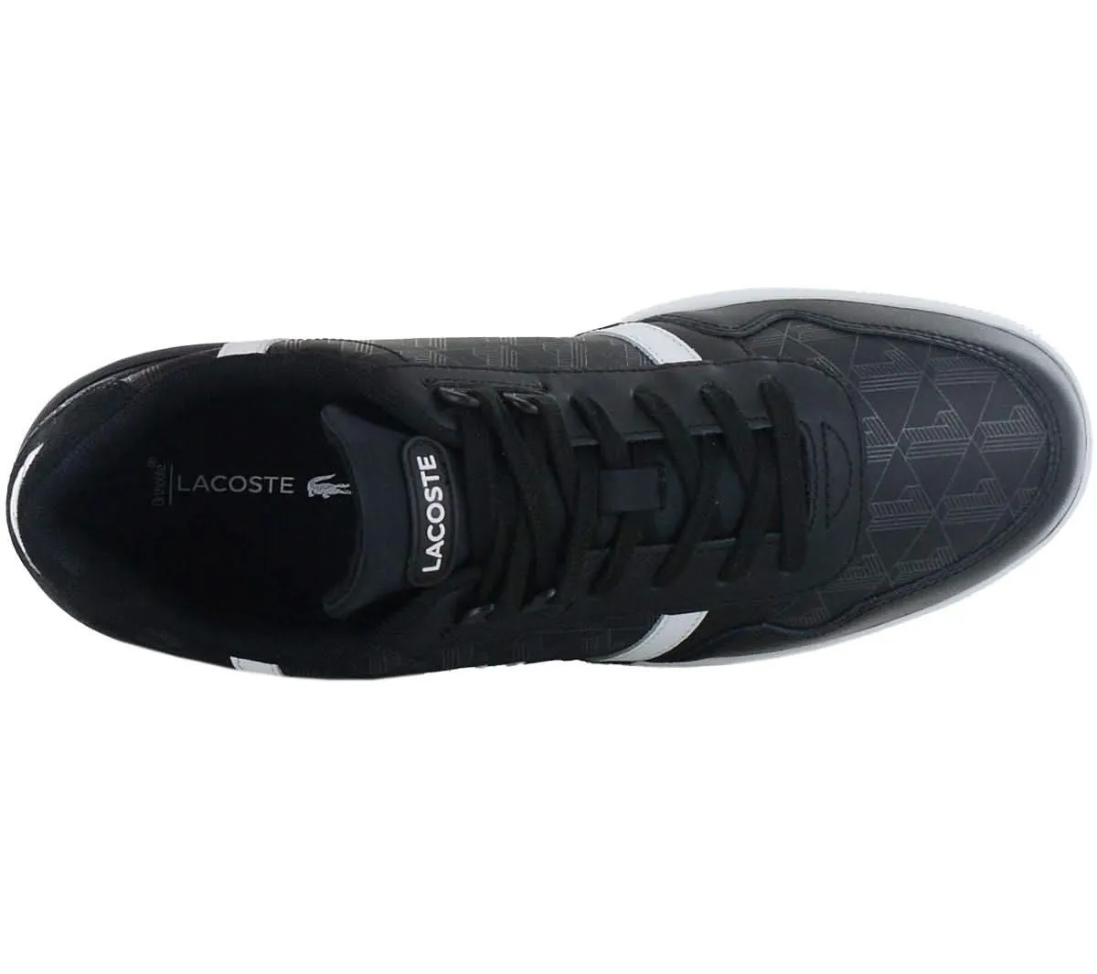 LACOSTE T-Clip Leather - Herren Sneakers Schuhe Leder Schwarz 747SMA0068312