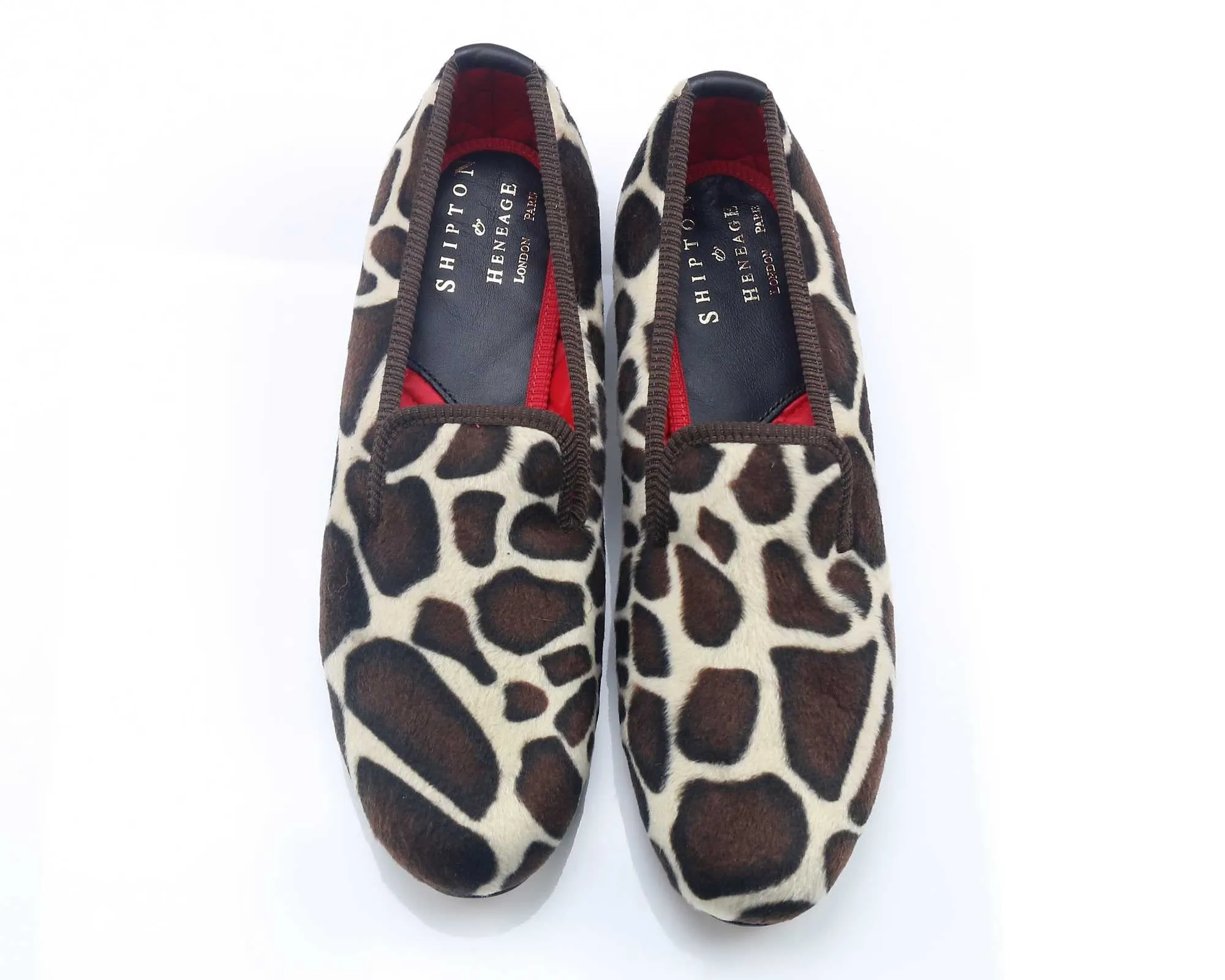 Ladies Giraffe Fabric Slipper - UK 6.5