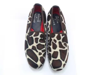 Ladies Giraffe Fabric Slipper - UK 6.5