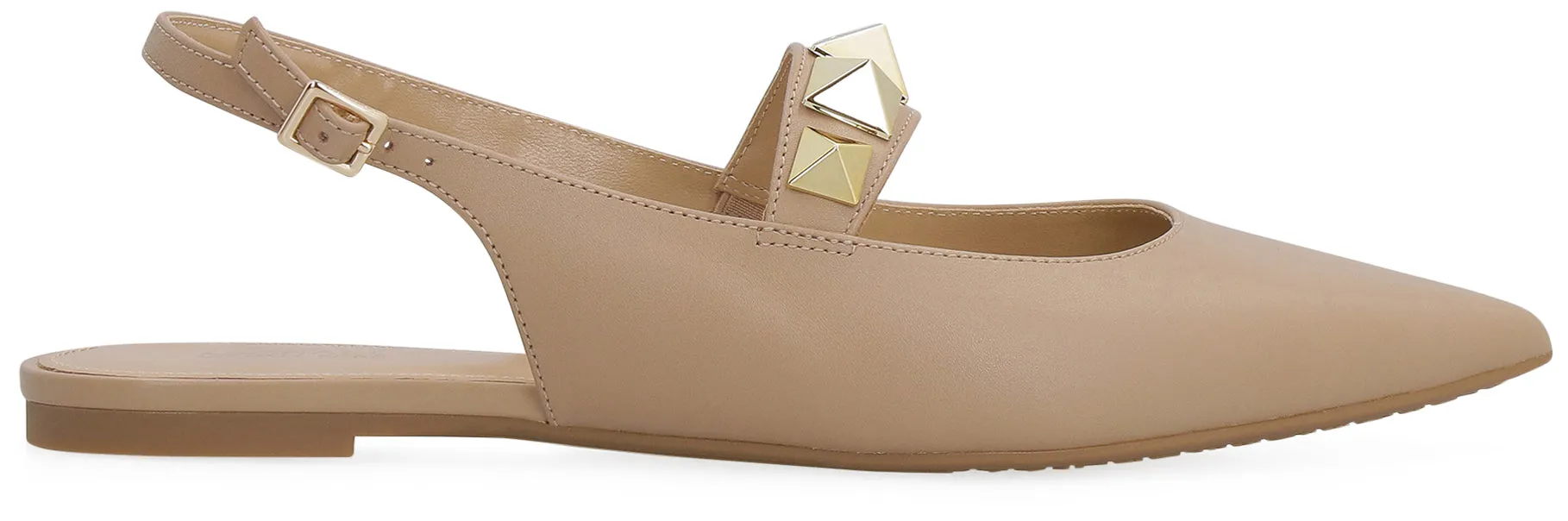 Leather ballet flats