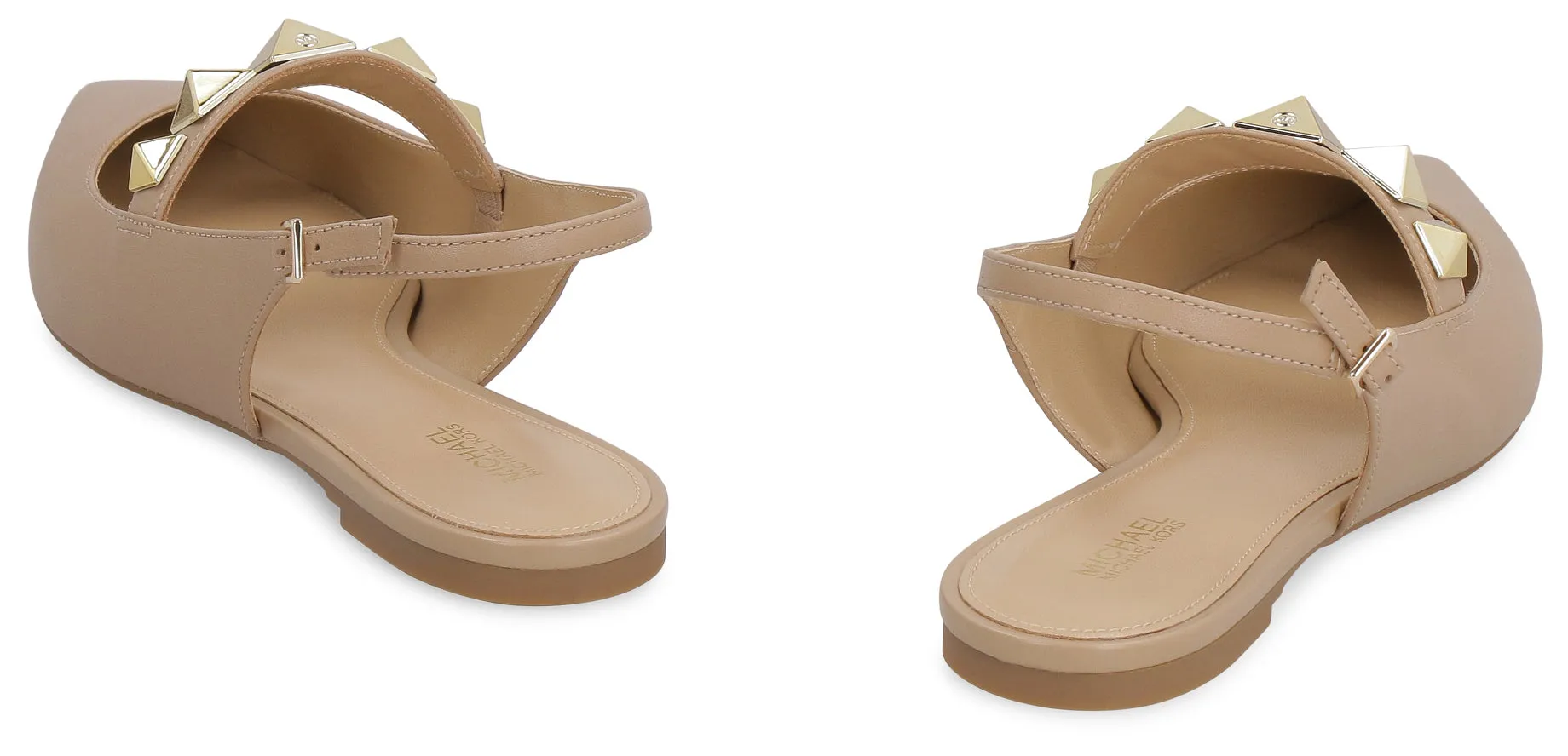 Leather ballet flats
